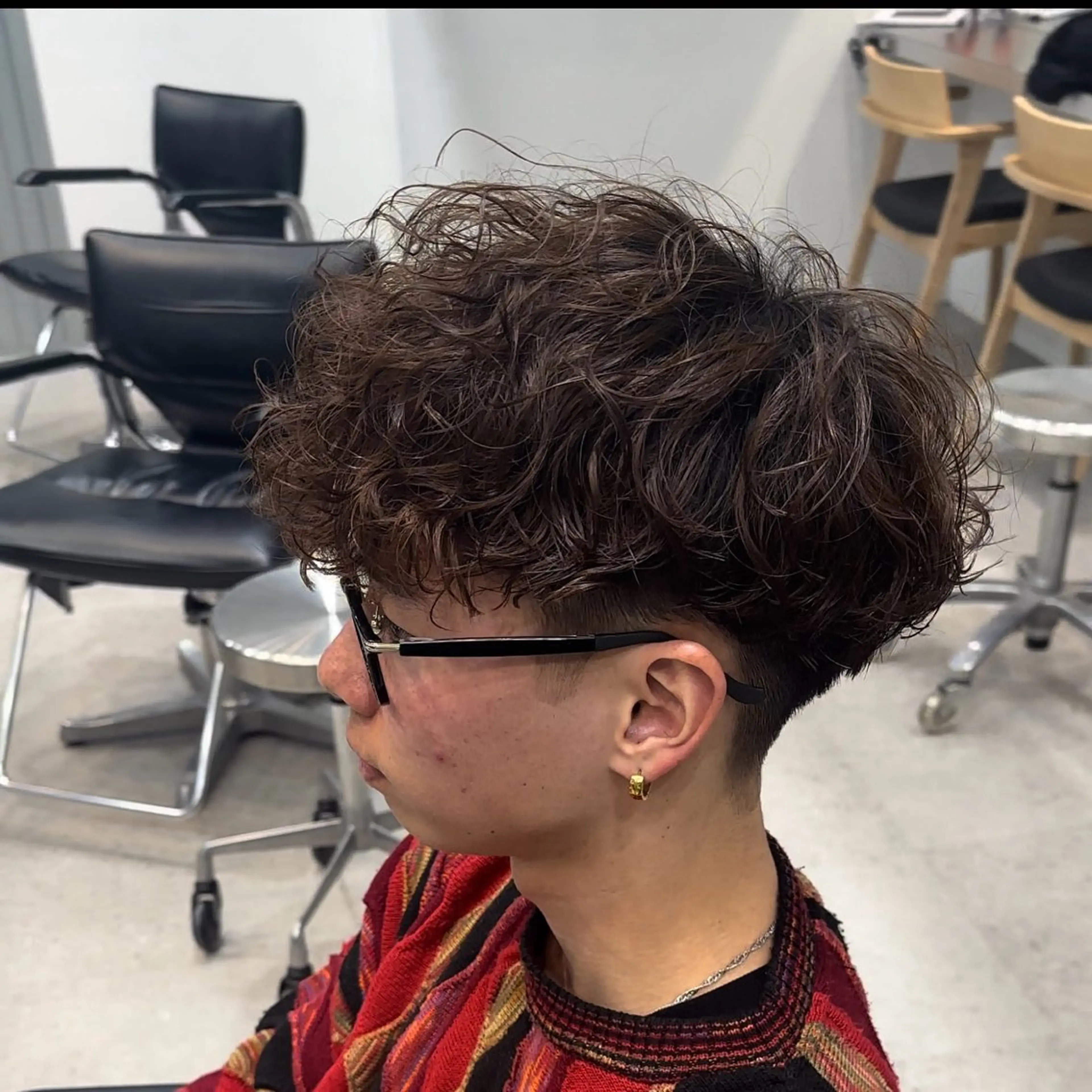 パーマ メンズ カット パーマ トリートメント 当日予約⭕️ fifth渋谷太田のヘアスタイル