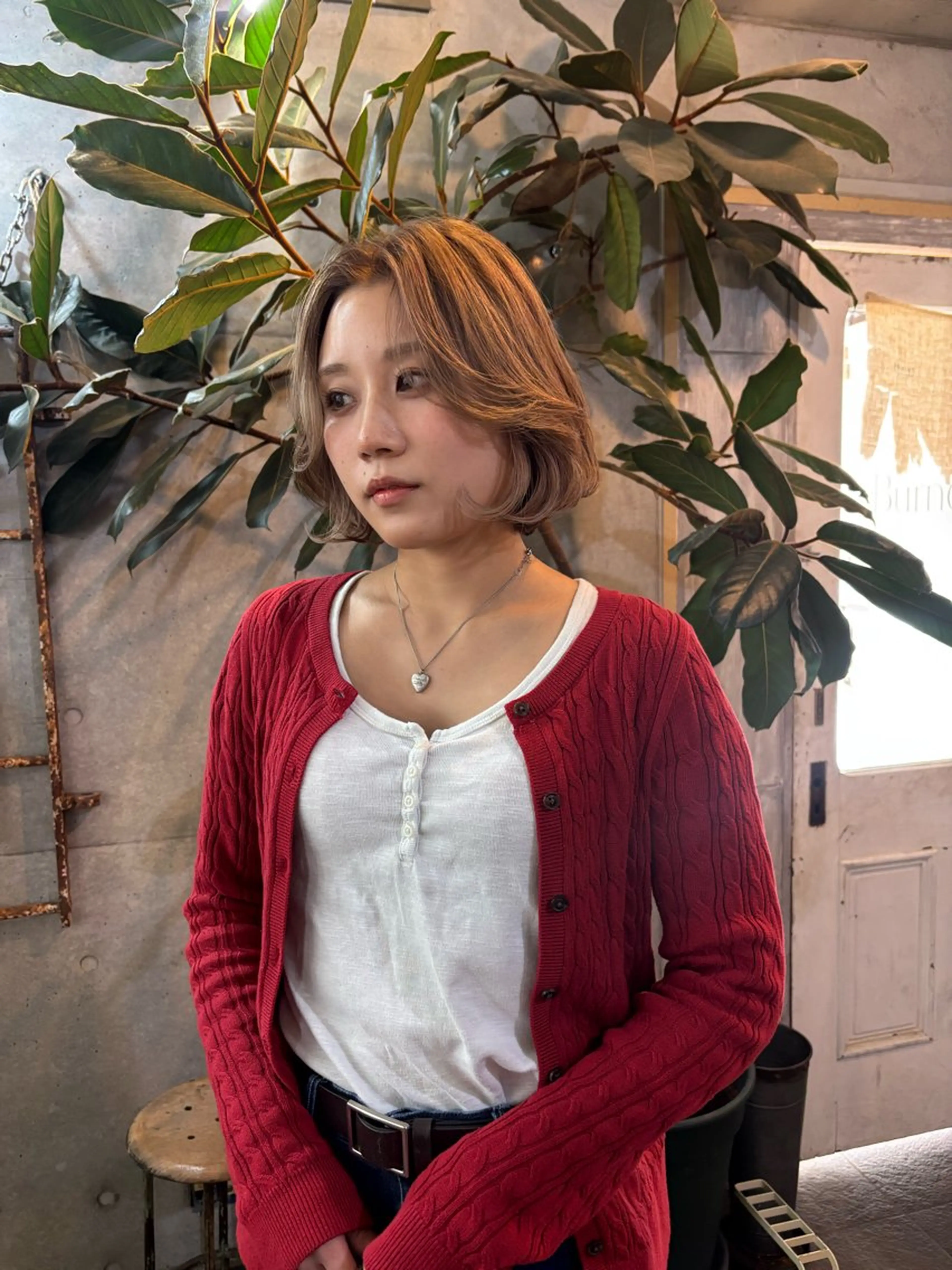 ショート カラー ハイライトカラー ハイライト 大林 エリコのヘアスタイル