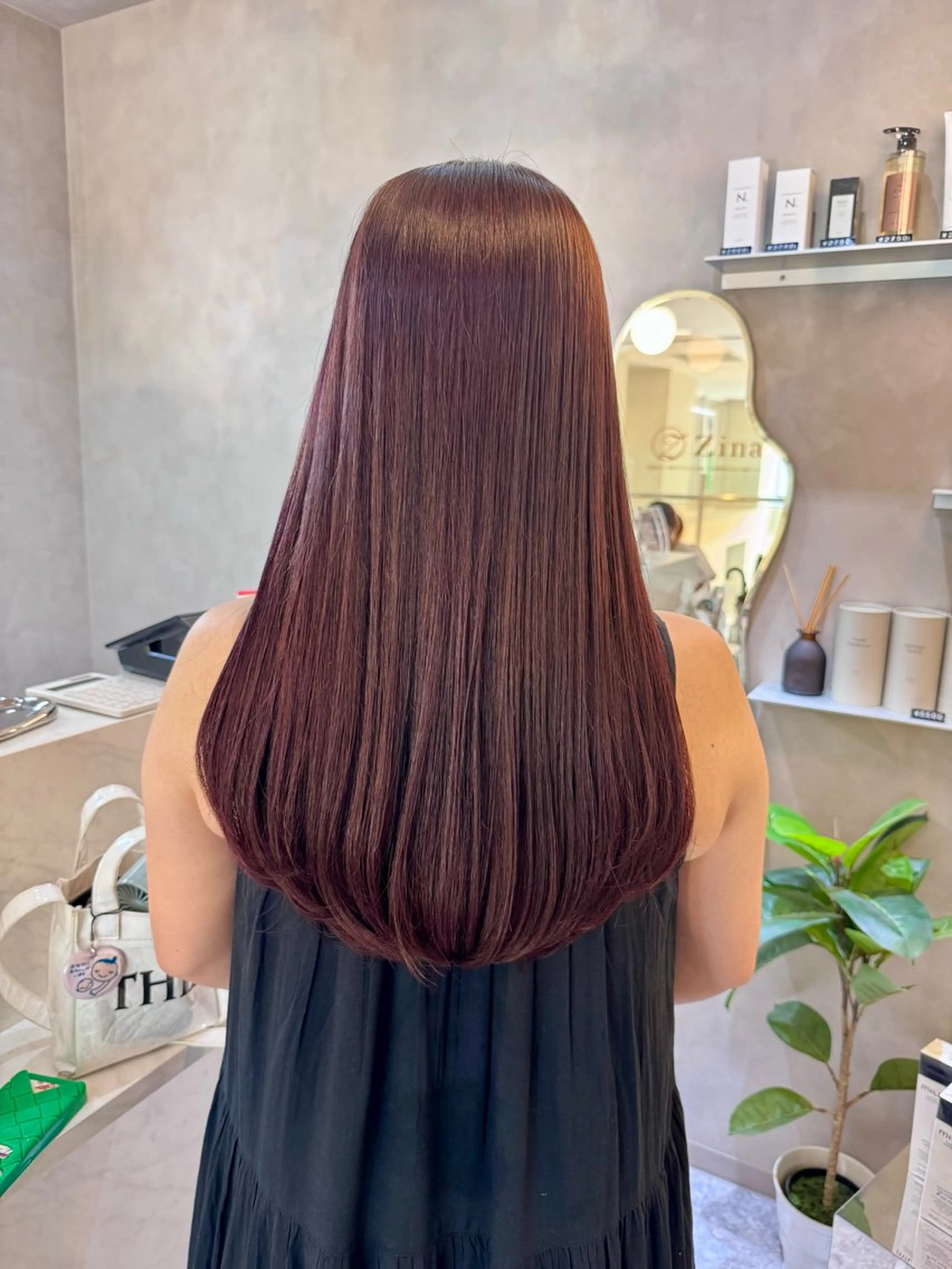 ロング カラー カット ヘアカラー トリートメント 🎀髪質改善/艶髪/ 艶カラー🎀浅田涼風のヘアスタイル