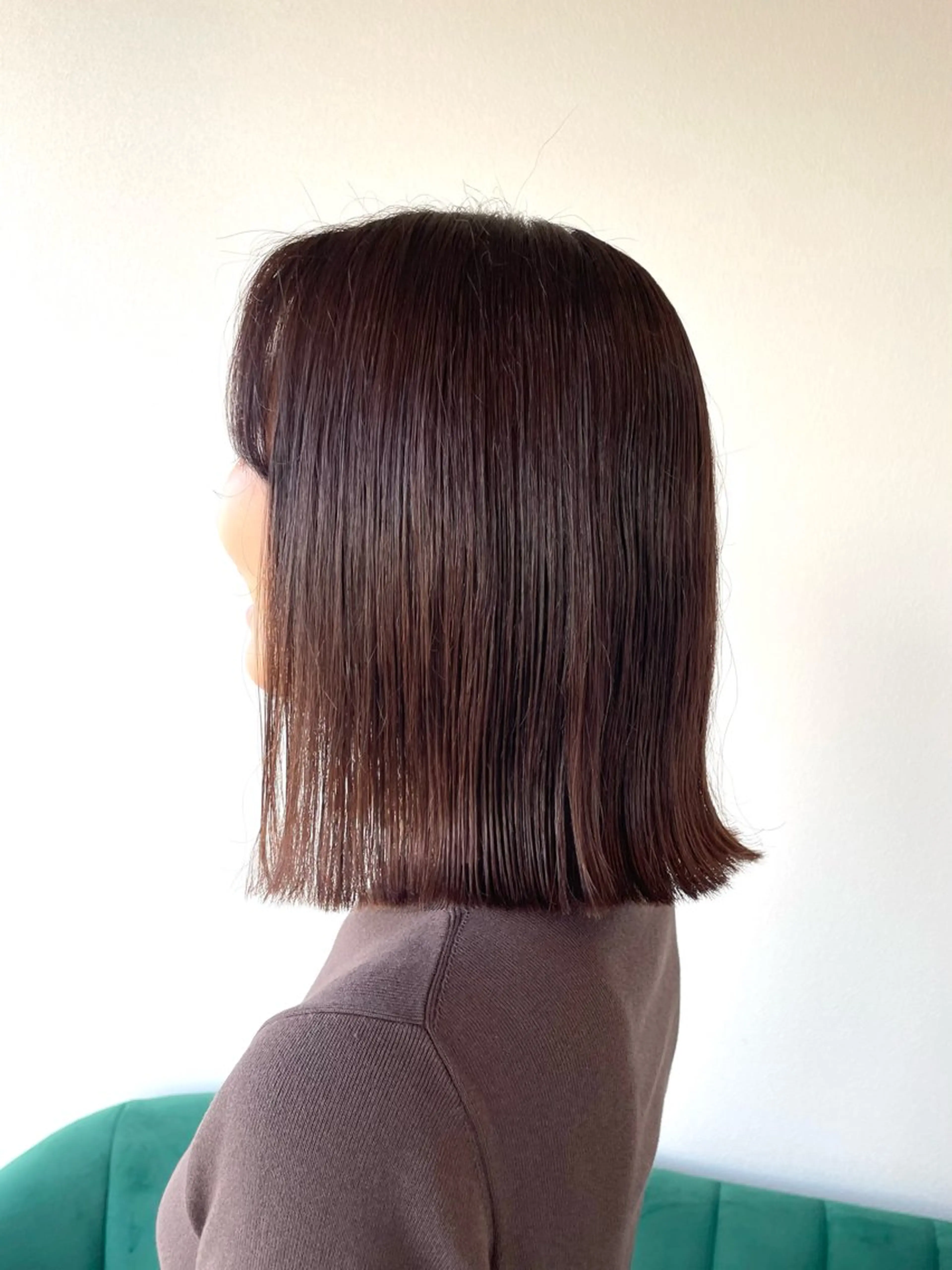 ミディアム 外ハネヘア カット ヘアカラー トリートメント kitin  吉祥寺 山岸花のヘアスタイル