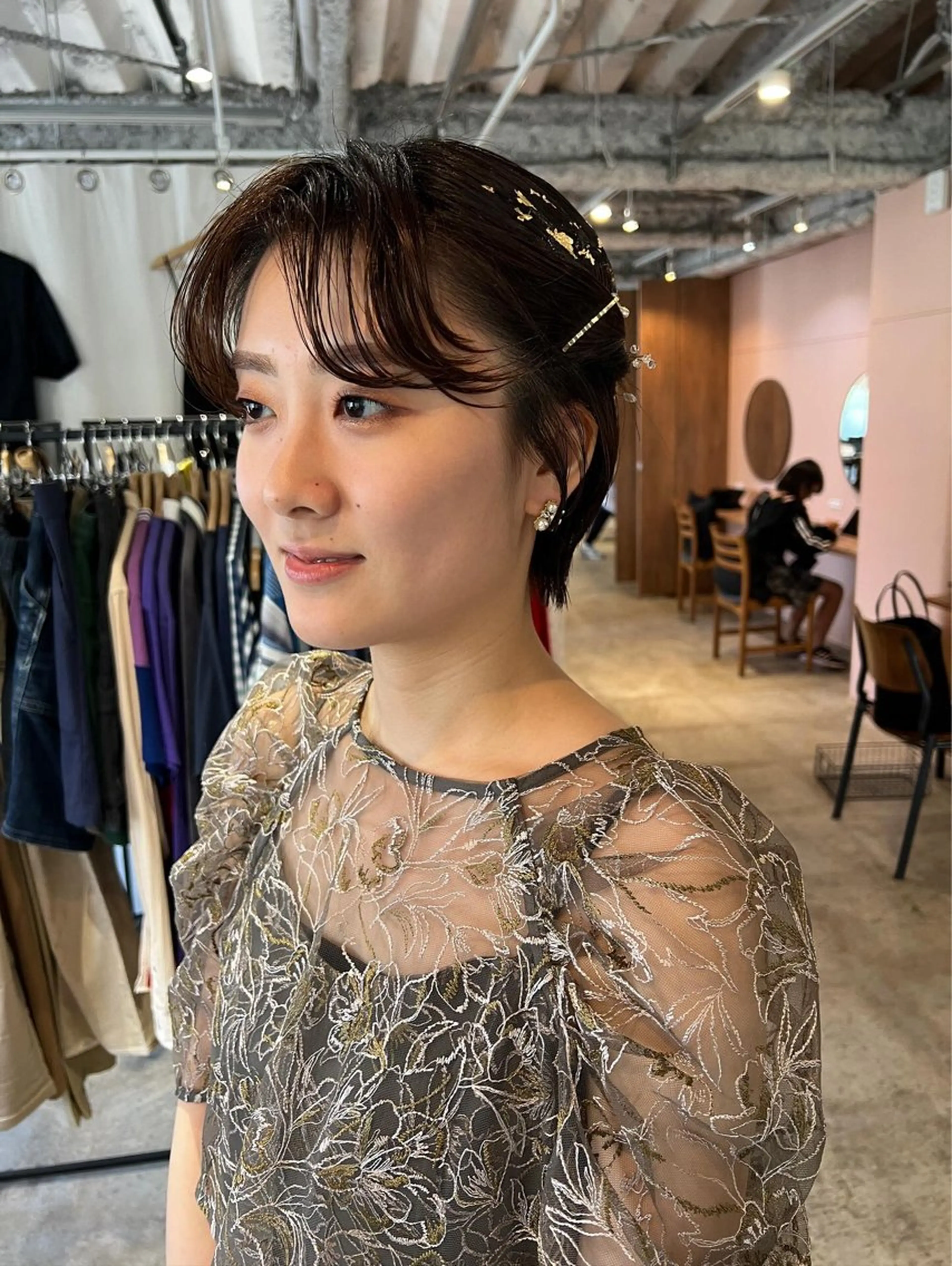 ショート ヘアアレンジ Hayashi Shioriのヘアスタイル