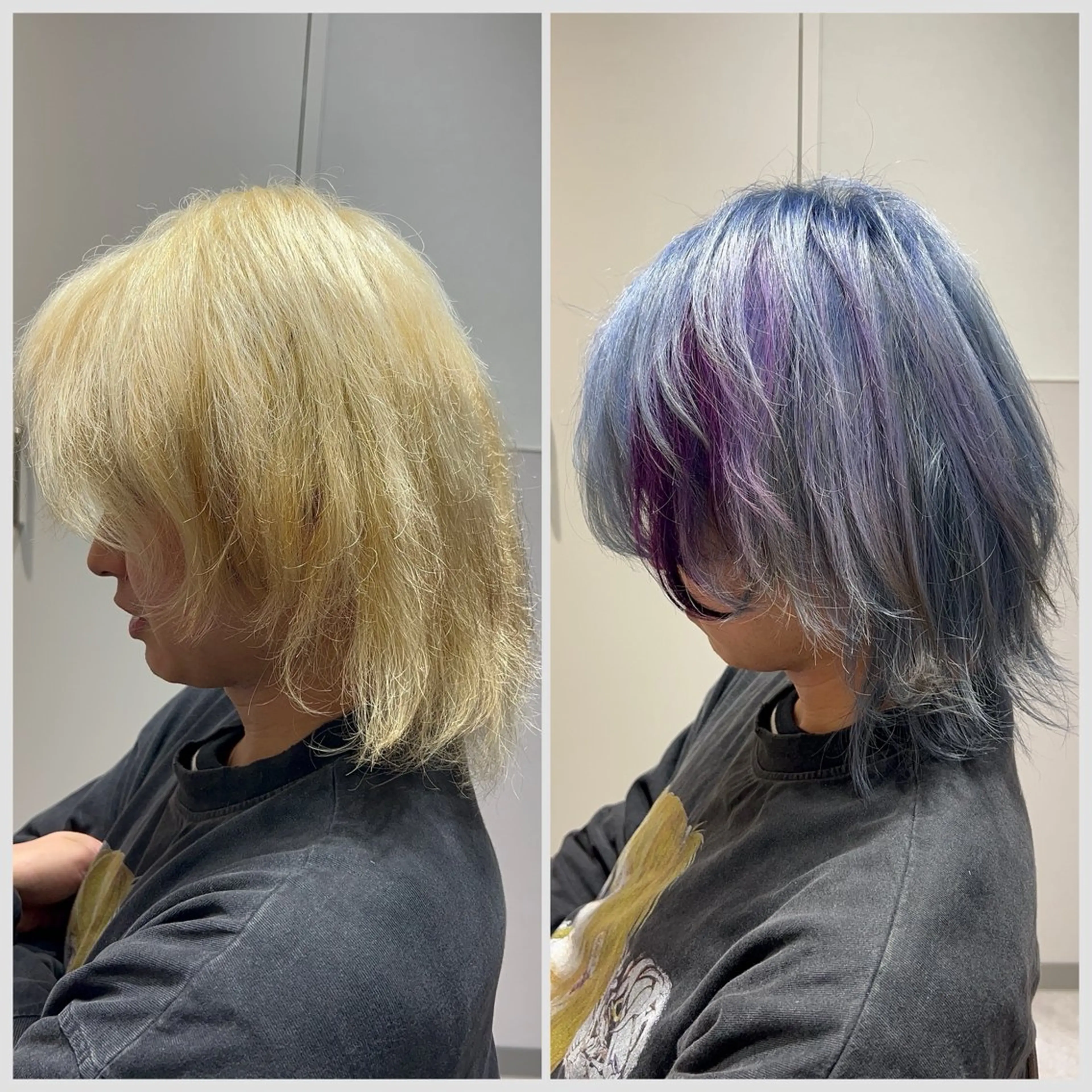 ミディアム カラー ブリーチ ケアブリーチ ダブルカラー 髪質改善 ヘアカラー トリートメント SALOWIN 神戸三宮店所属・【三宮/ブリーチ なしカラー】高田祐也のヘアスタイル