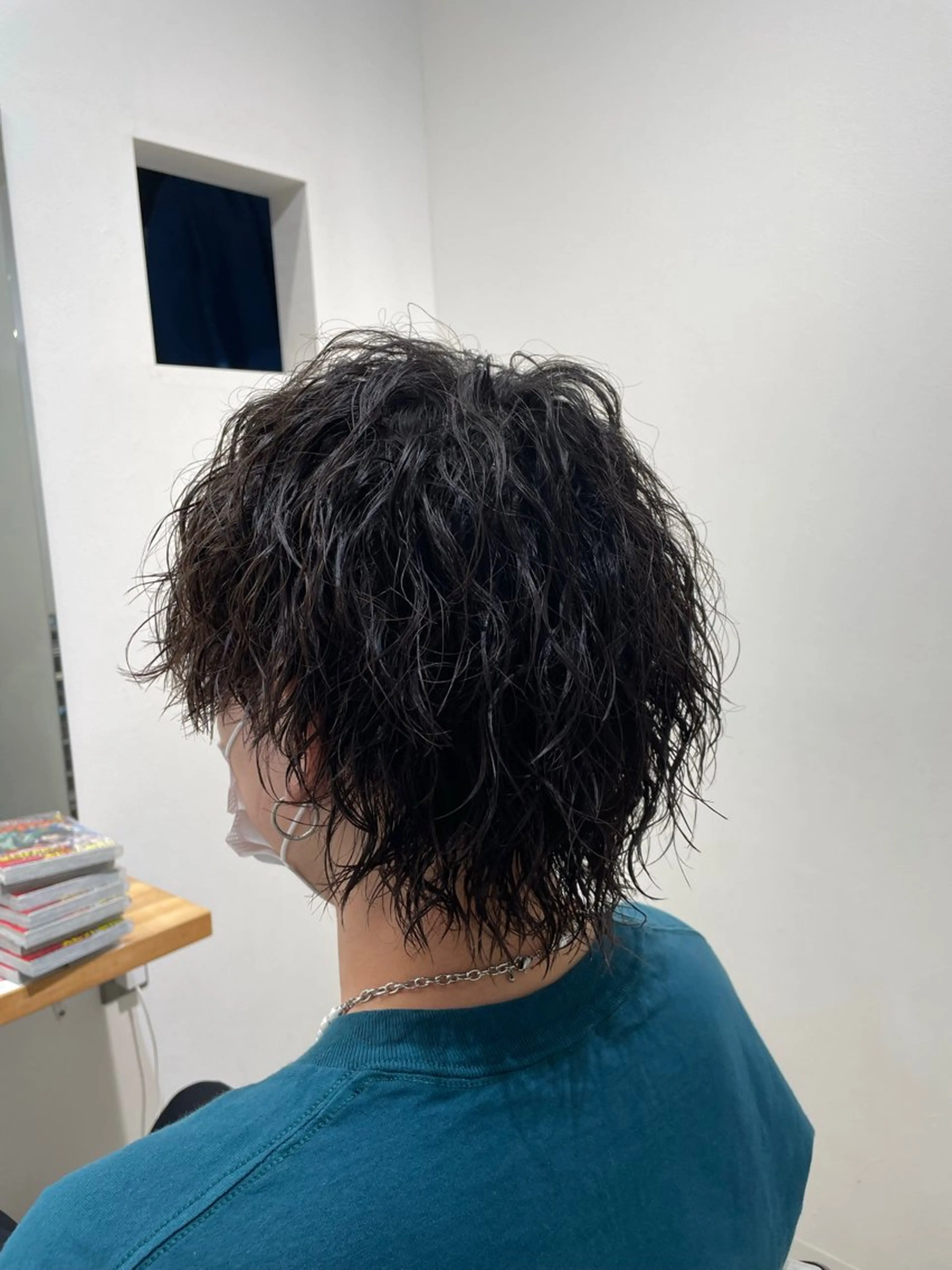 ミディアム パーマ メンズ ミディアムパーマ メンズパーマ カット ヘアセット メンズ特化 /KAKERUのヘアスタイル