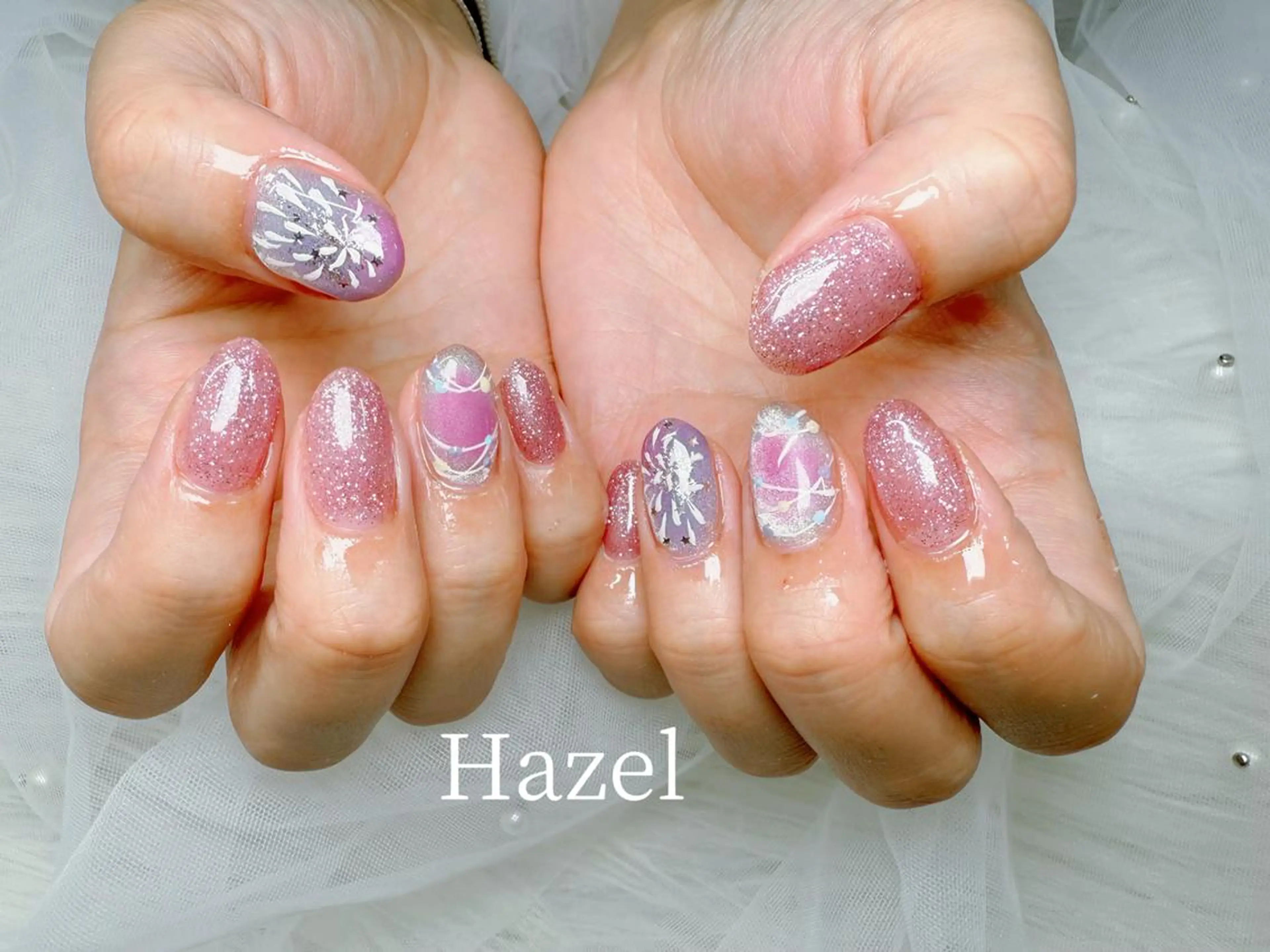 ショート ハンドネイル 🌰Hazel*あき 吉祥寺のネイルデザイン
