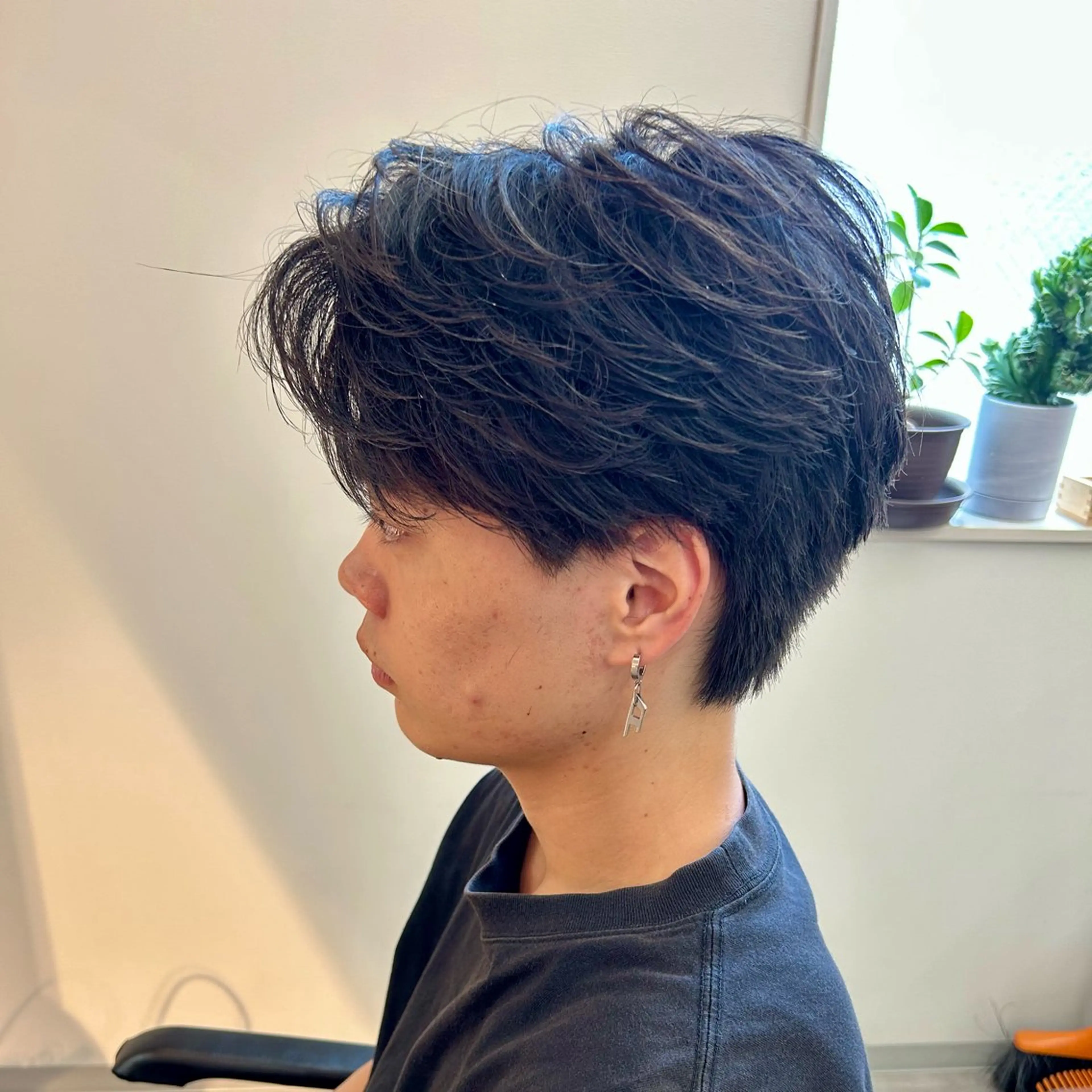 パーマ メンズ フェザーパーマ メンズパーマ カット パーマ トリートメント 千葉 シャドウパーマ ニュアンスパーマ 関のヘアスタイル