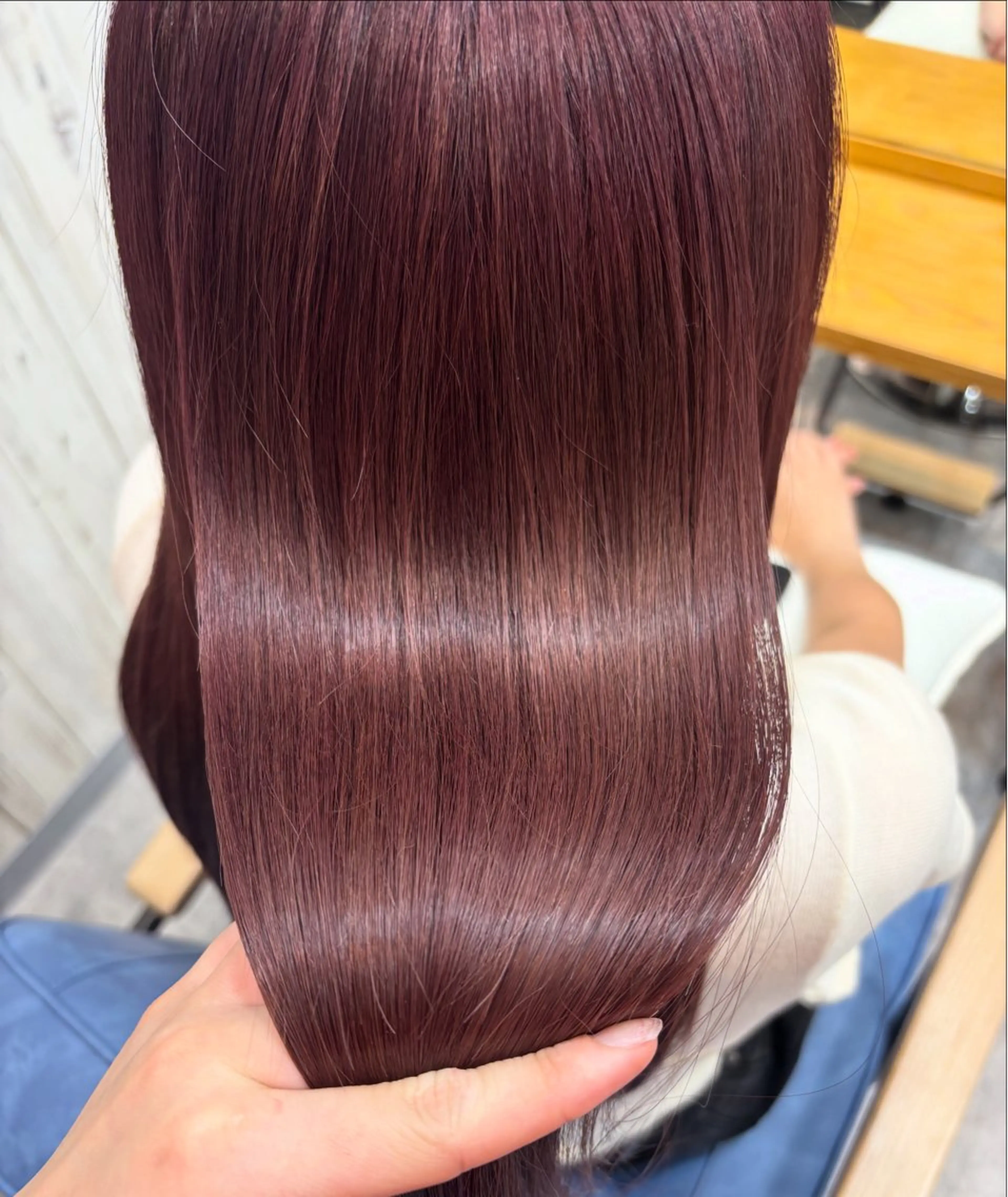 ロング カット ヘアカラー トリートメント ツヤ髪縮毛矯正🌈✨ 髙橋青心奏のヘアスタイル