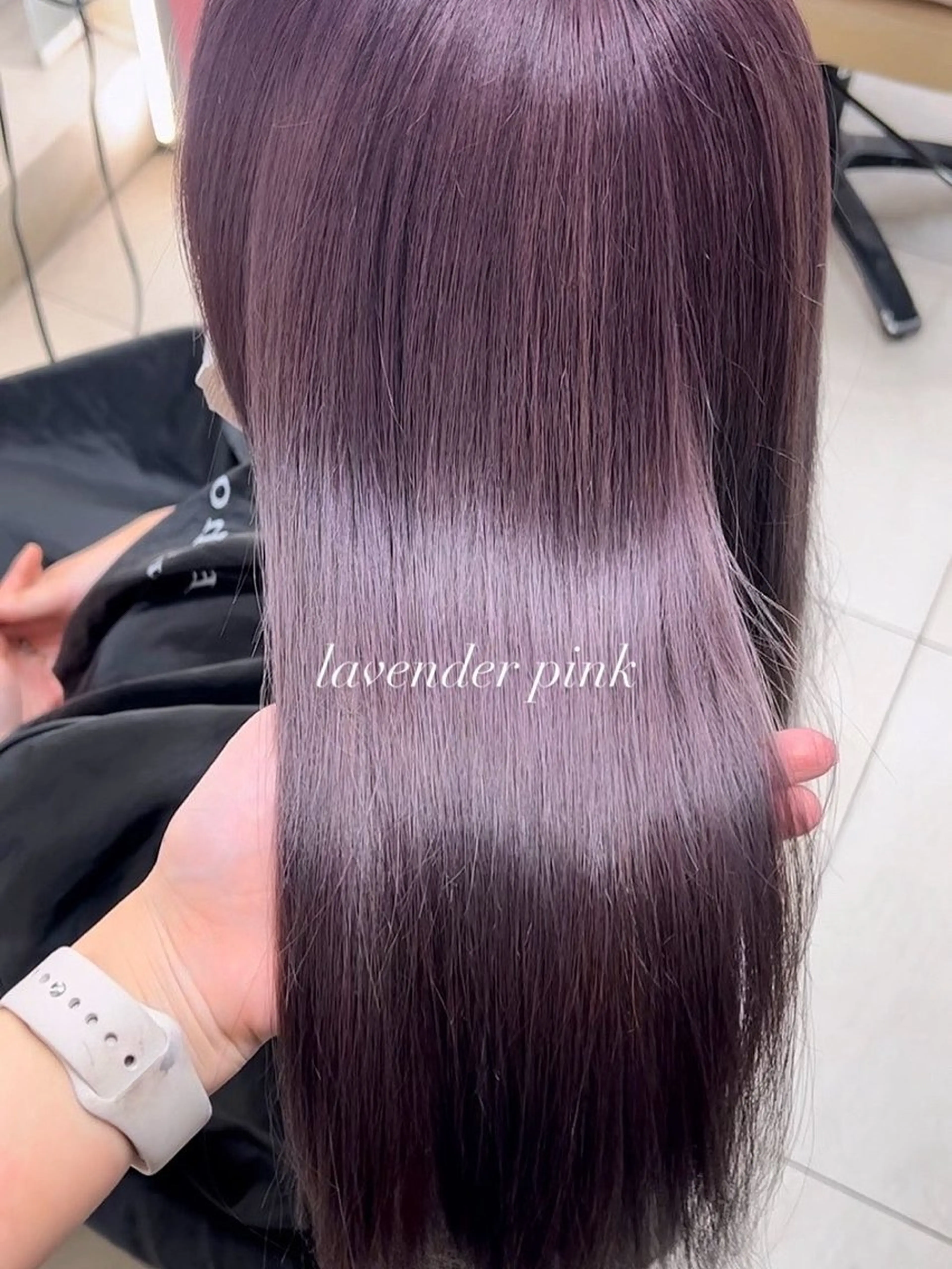 セミロング ヘアカラー Ami♡ ピンク/ラベンダーのヘアスタイル