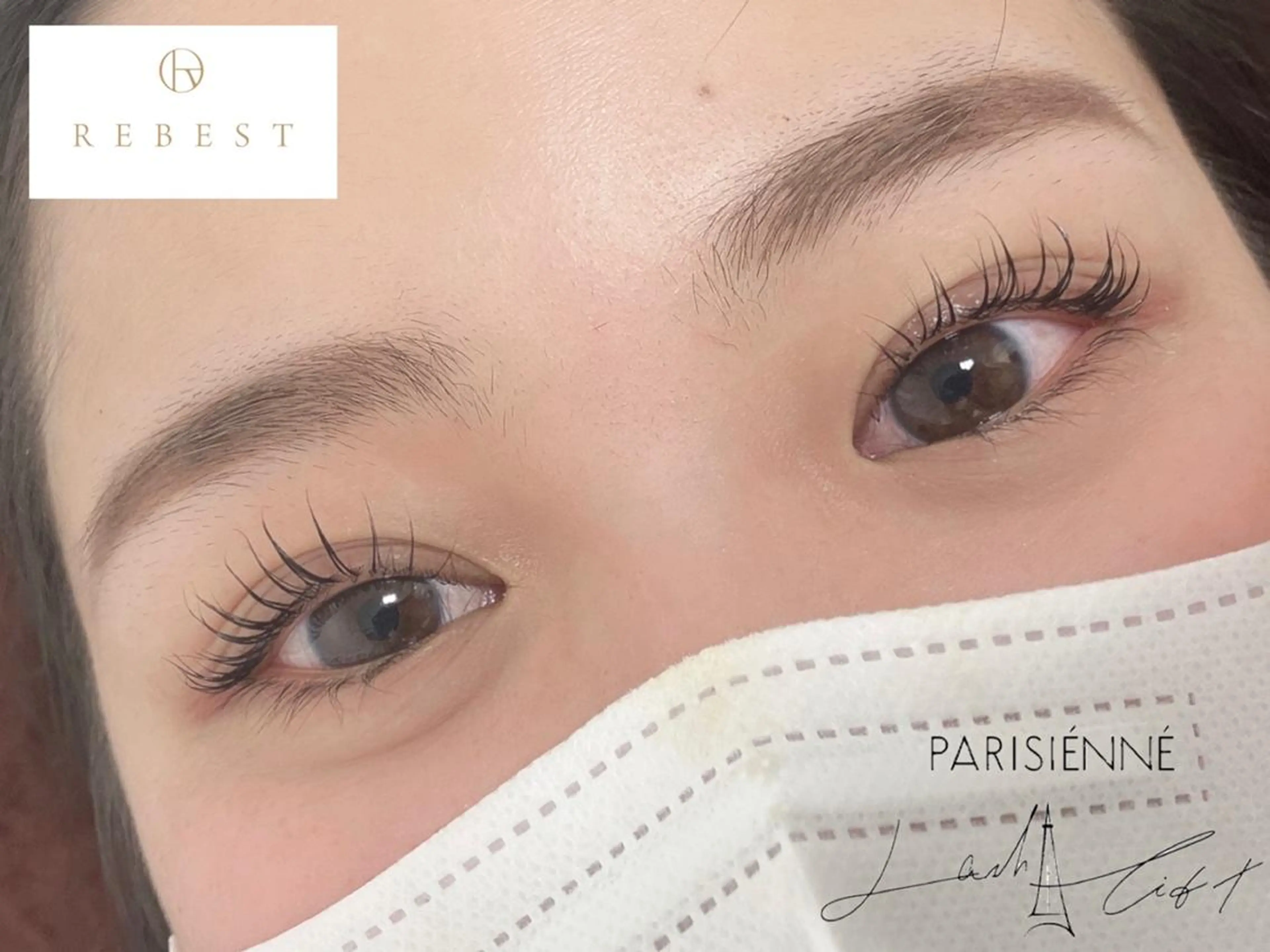 マツエク・マツパ パリジェンヌラッシュリフト マツパ 心斎橋REBEST HINATA🍒のマツエク・マツパデザイン