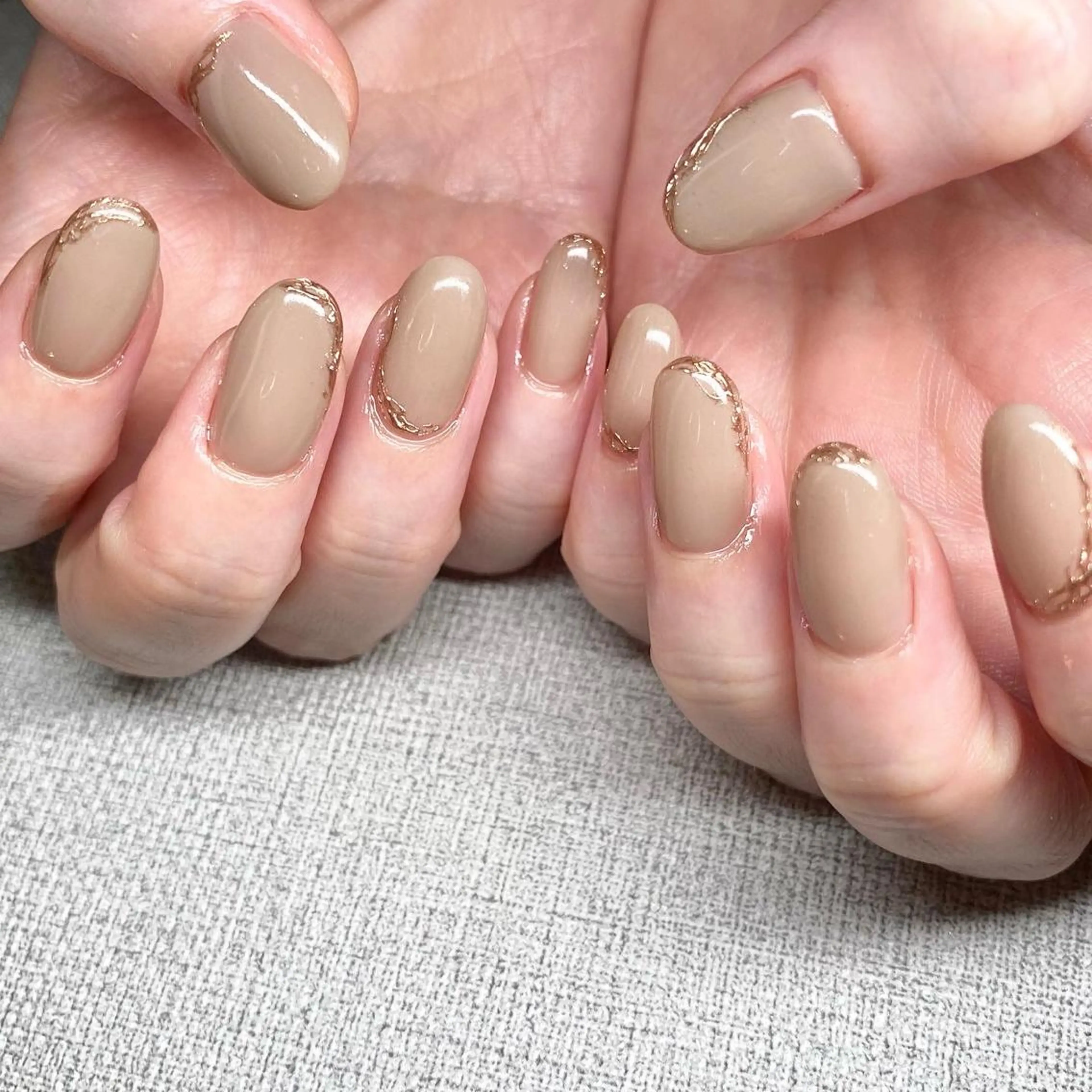 ネイル アートネイル ニュアンスネイル 冬ネイル ハンドネイル 山田 貴子のネイルデザイン