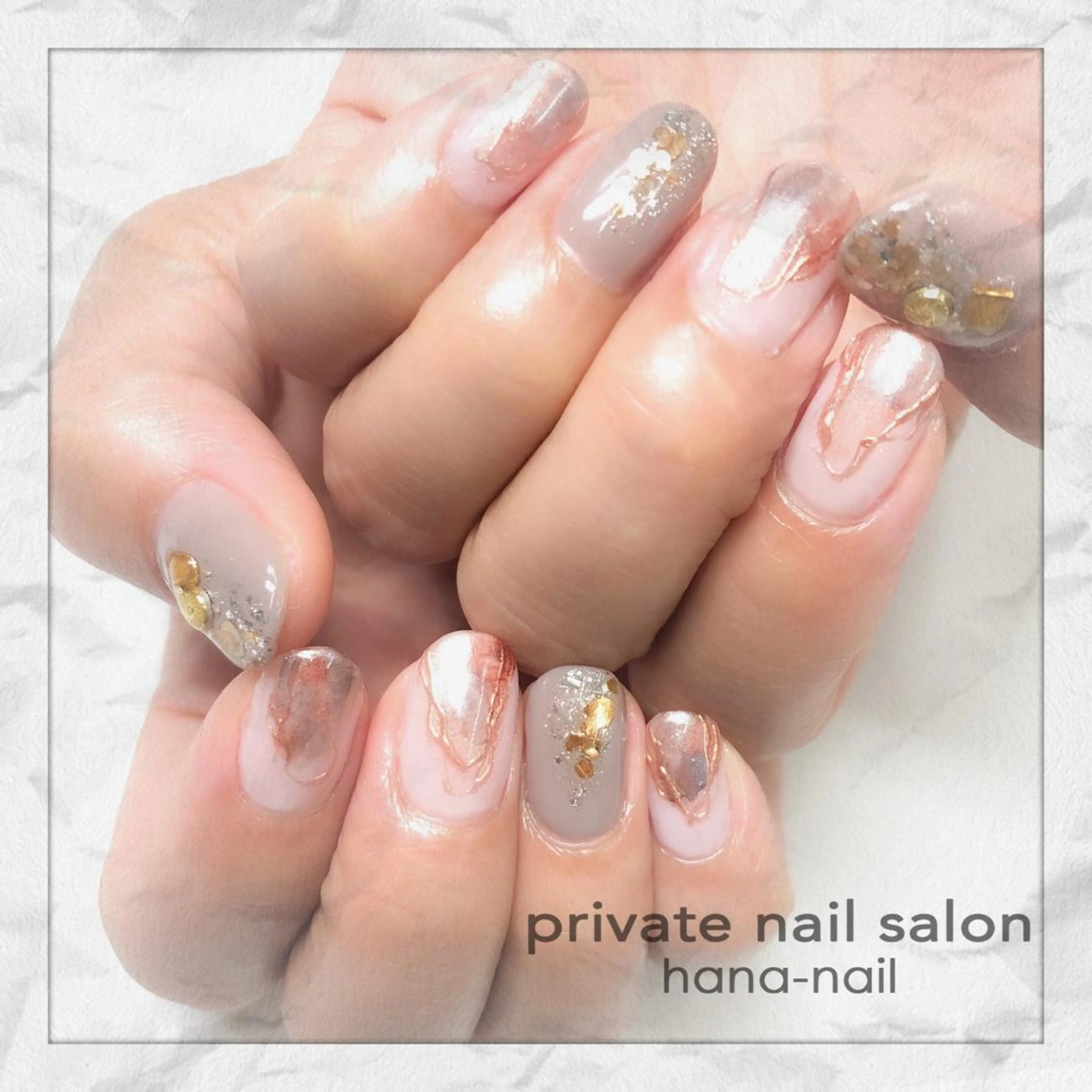 ネイル HANA-NAILハナネイル福山所属・Kao hana-nailのネイルデザイン