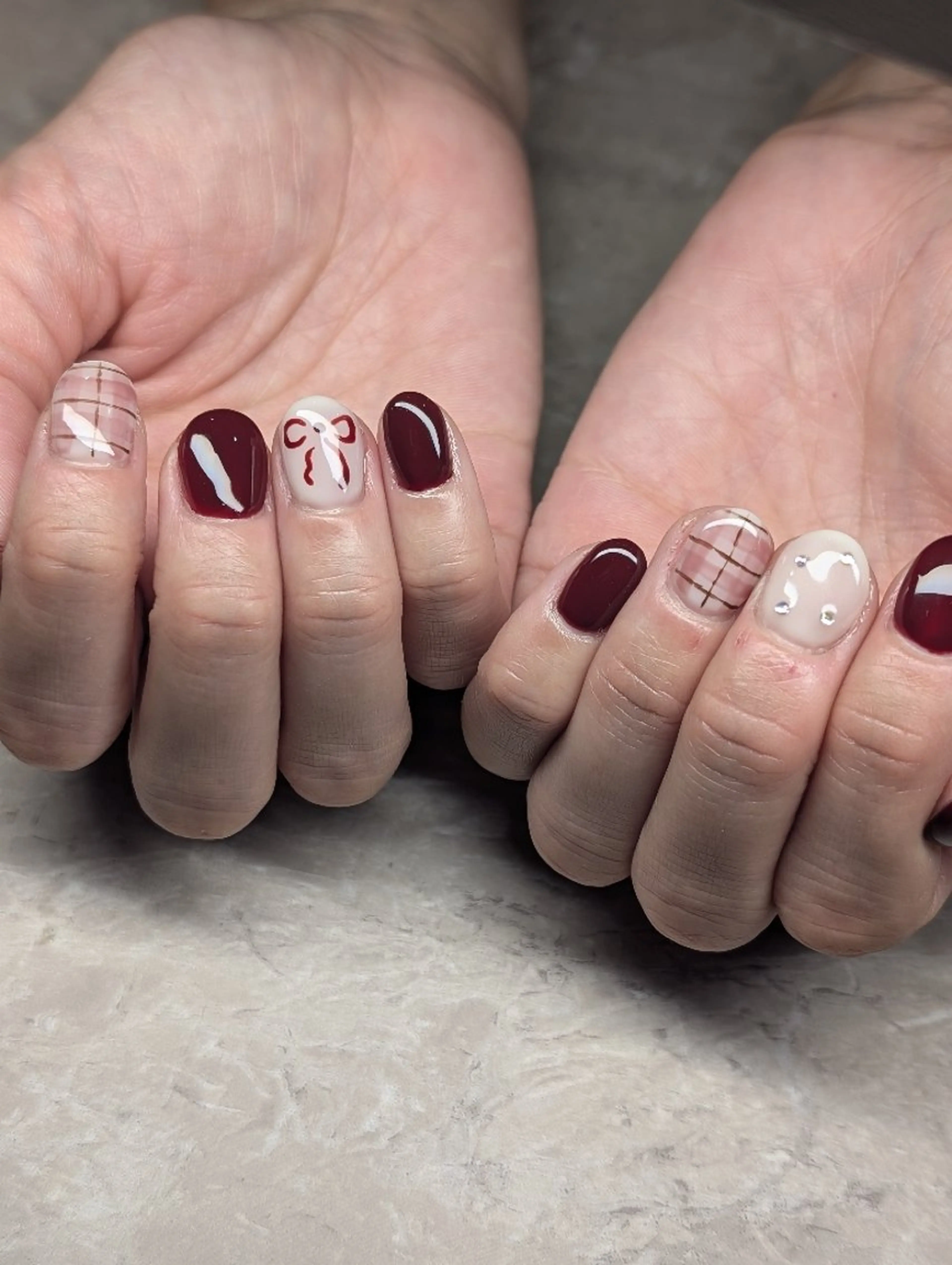 ネイル 冬ネイル クリスマス ハンドネイル 8andyu nail♡のネイルデザイン