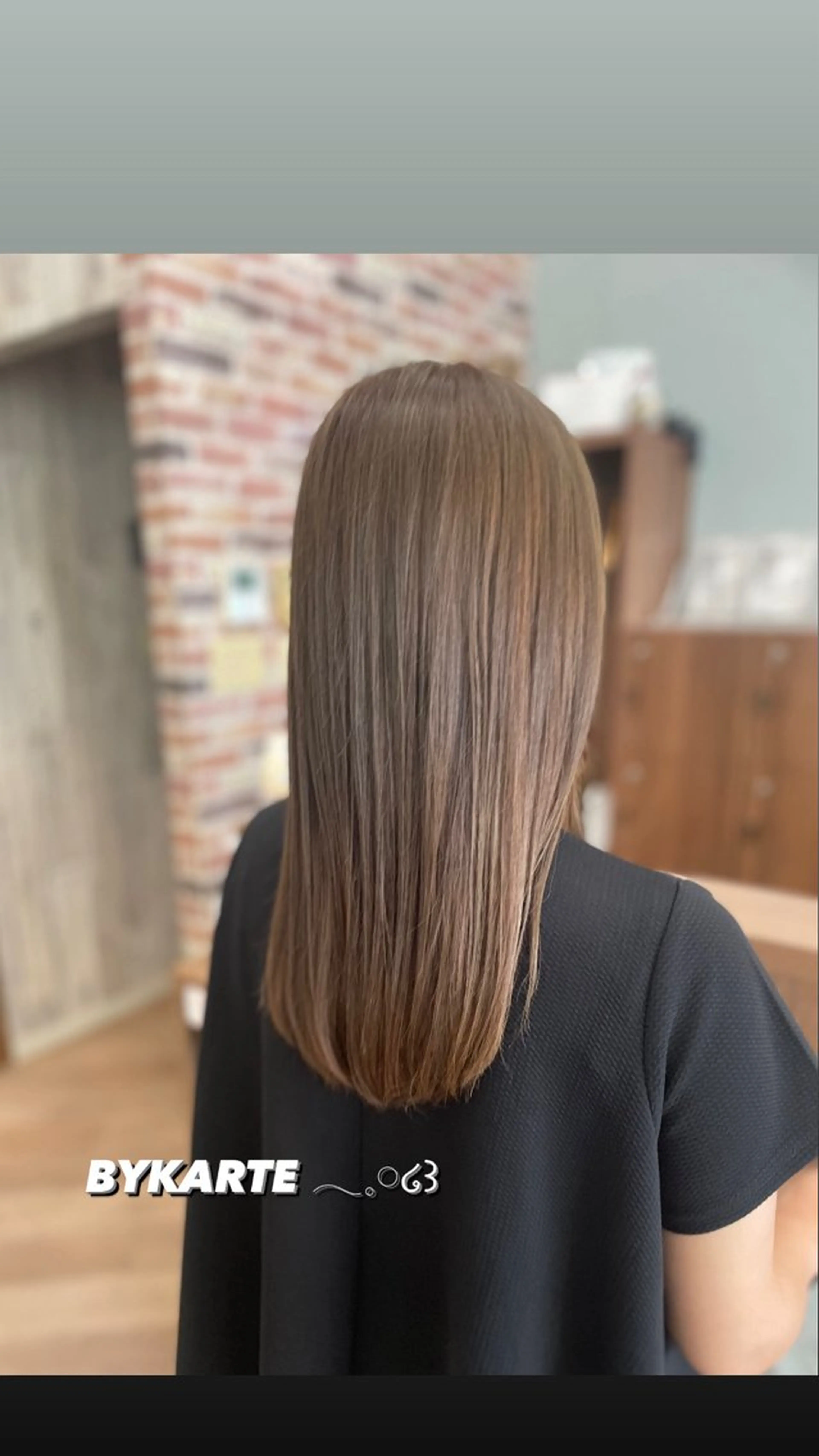 ロング トリートメント ヘアカラー トリートメント シミズ カエデ🍁のヘアスタイル