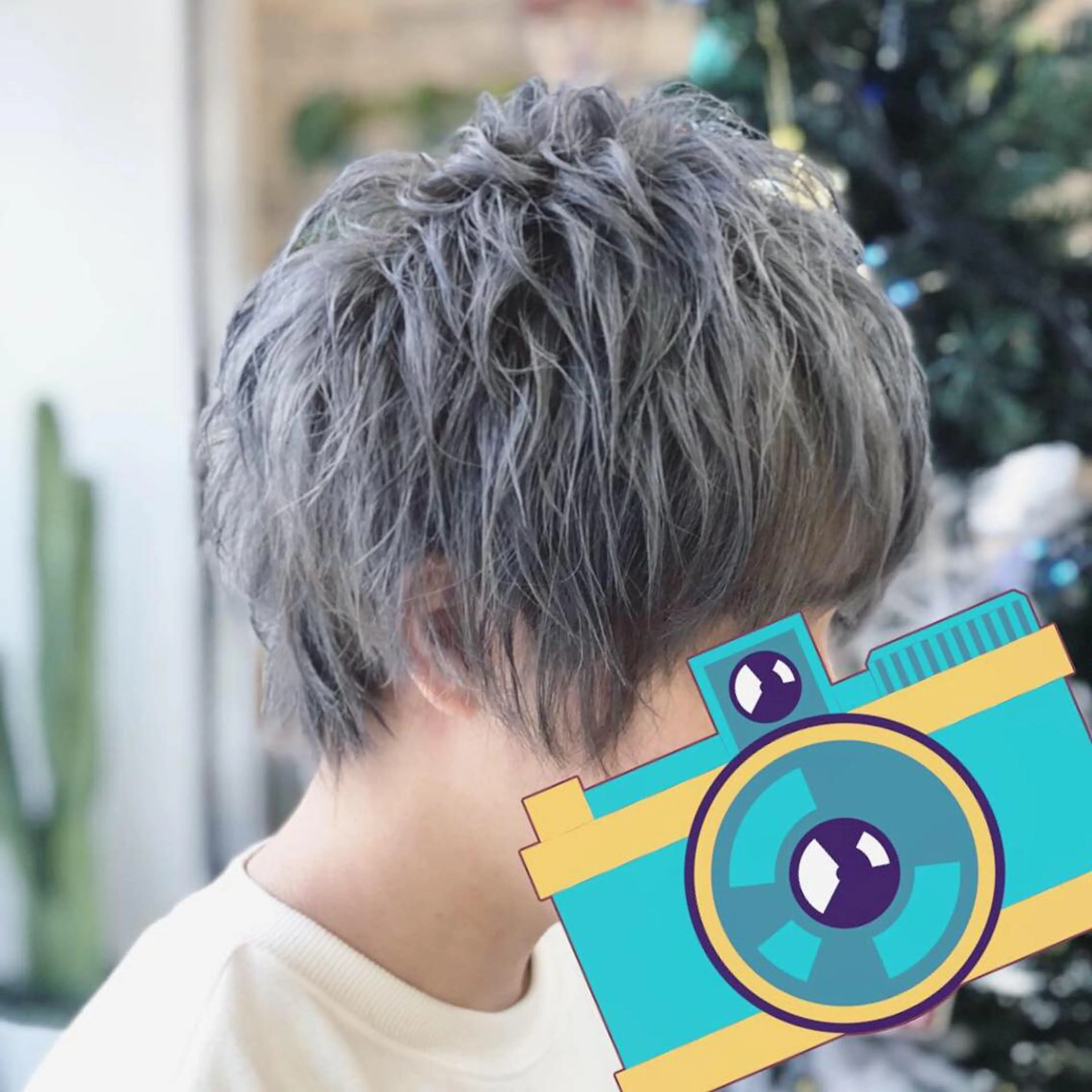 ショート カラー アッシュ 外ハネヘア 💙髪質改善 💙和田💙のヘアスタイル