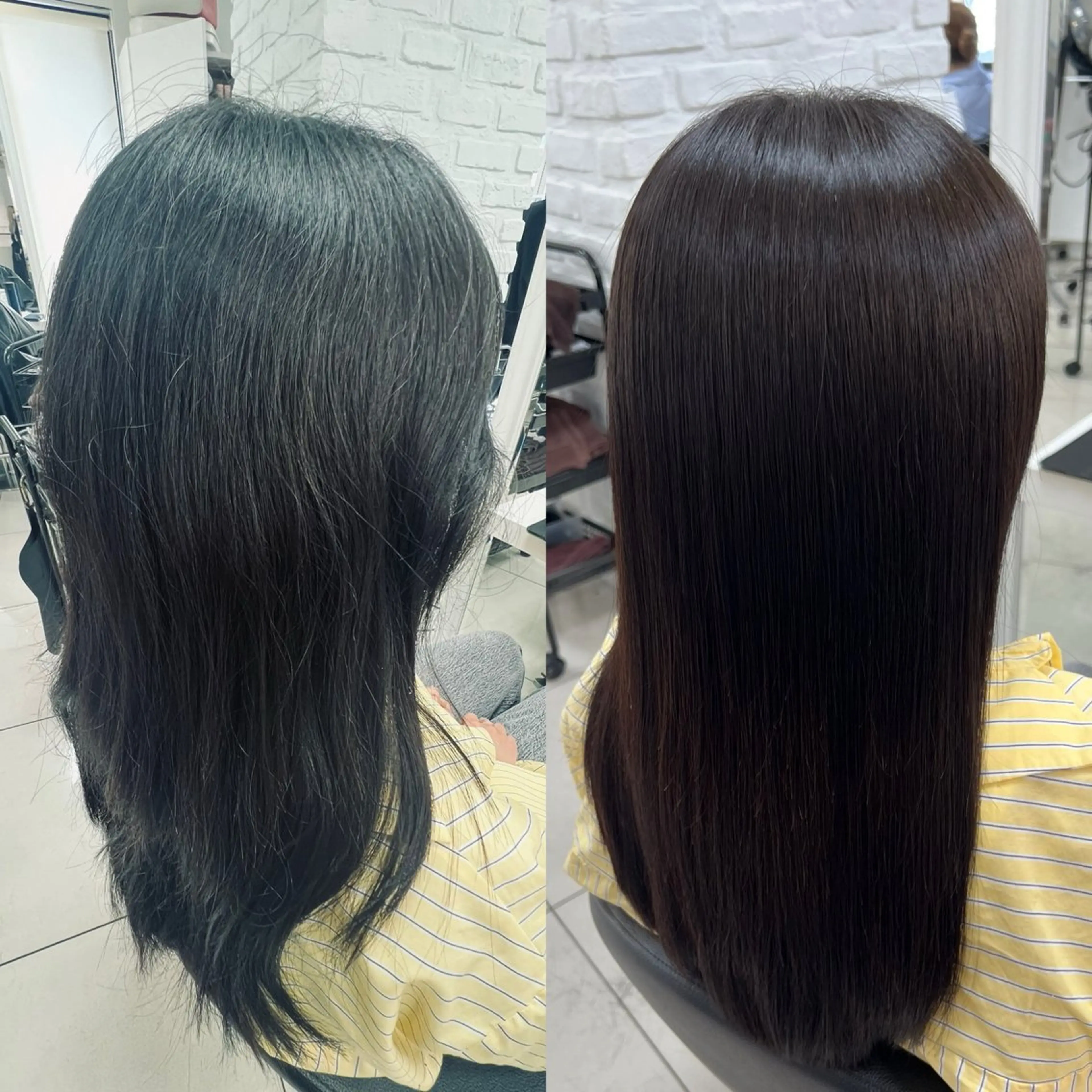 ロング パーマ カット 縮毛矯正 トリートメント 染野 匠のヘアスタイル
