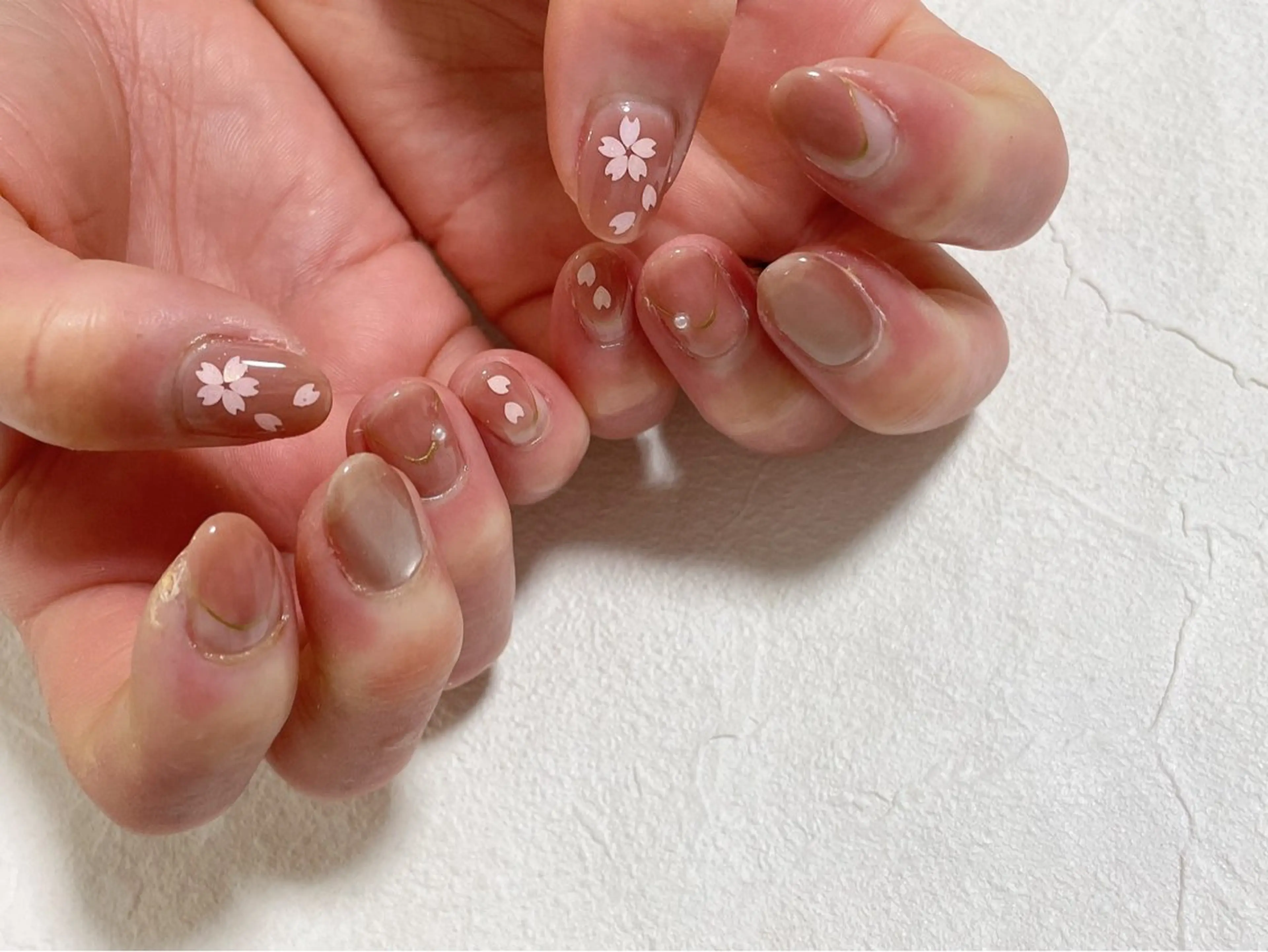 ネイル ジェルネイル メンズネイル パラジェル 春ネイル ワンホンネイル kiki nail たまプラーザのネイルデザイン
