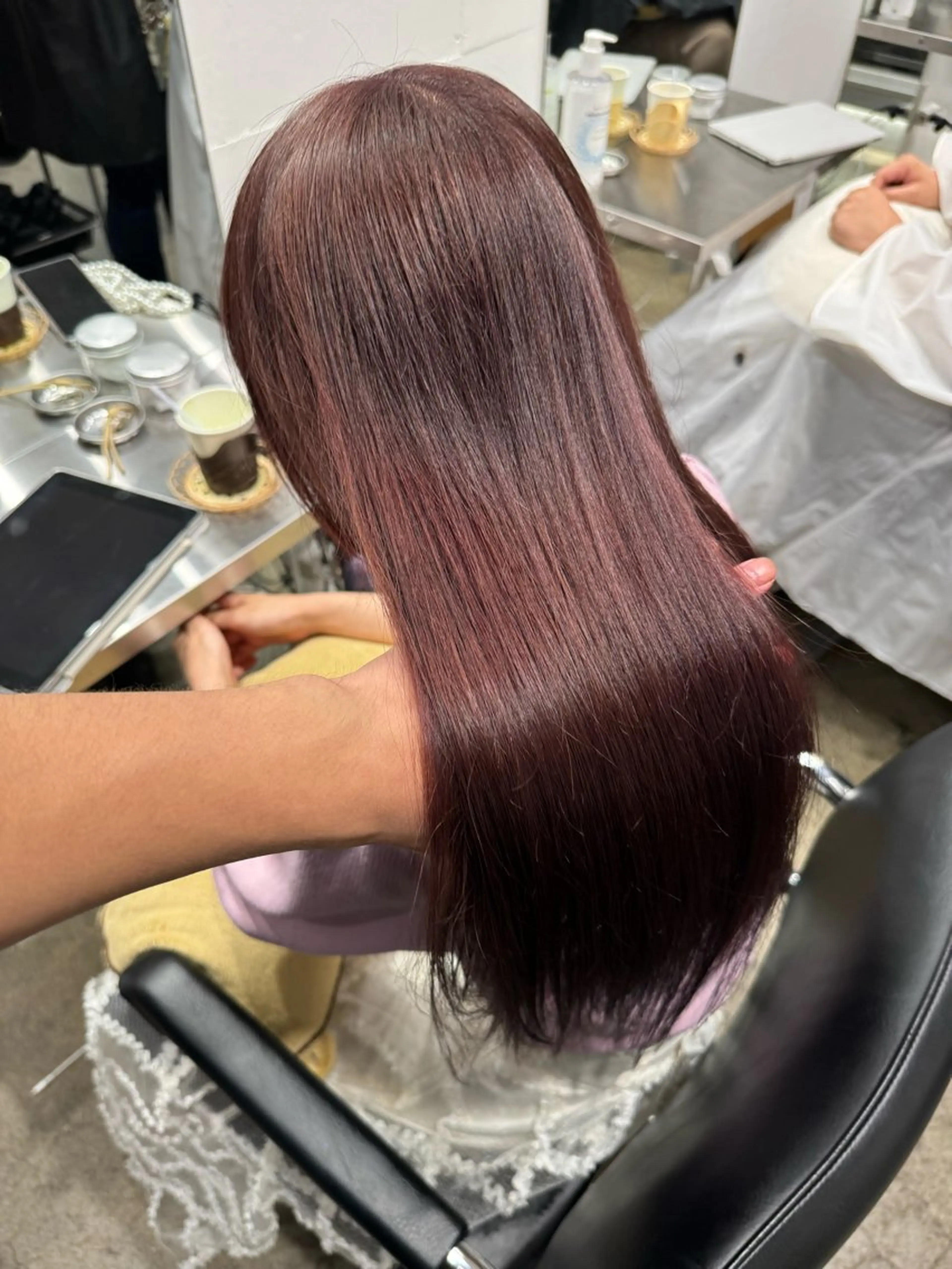 セミロング カット ヘアカラー トリートメント JUNYA 海外ガールヘアのヘアスタイル