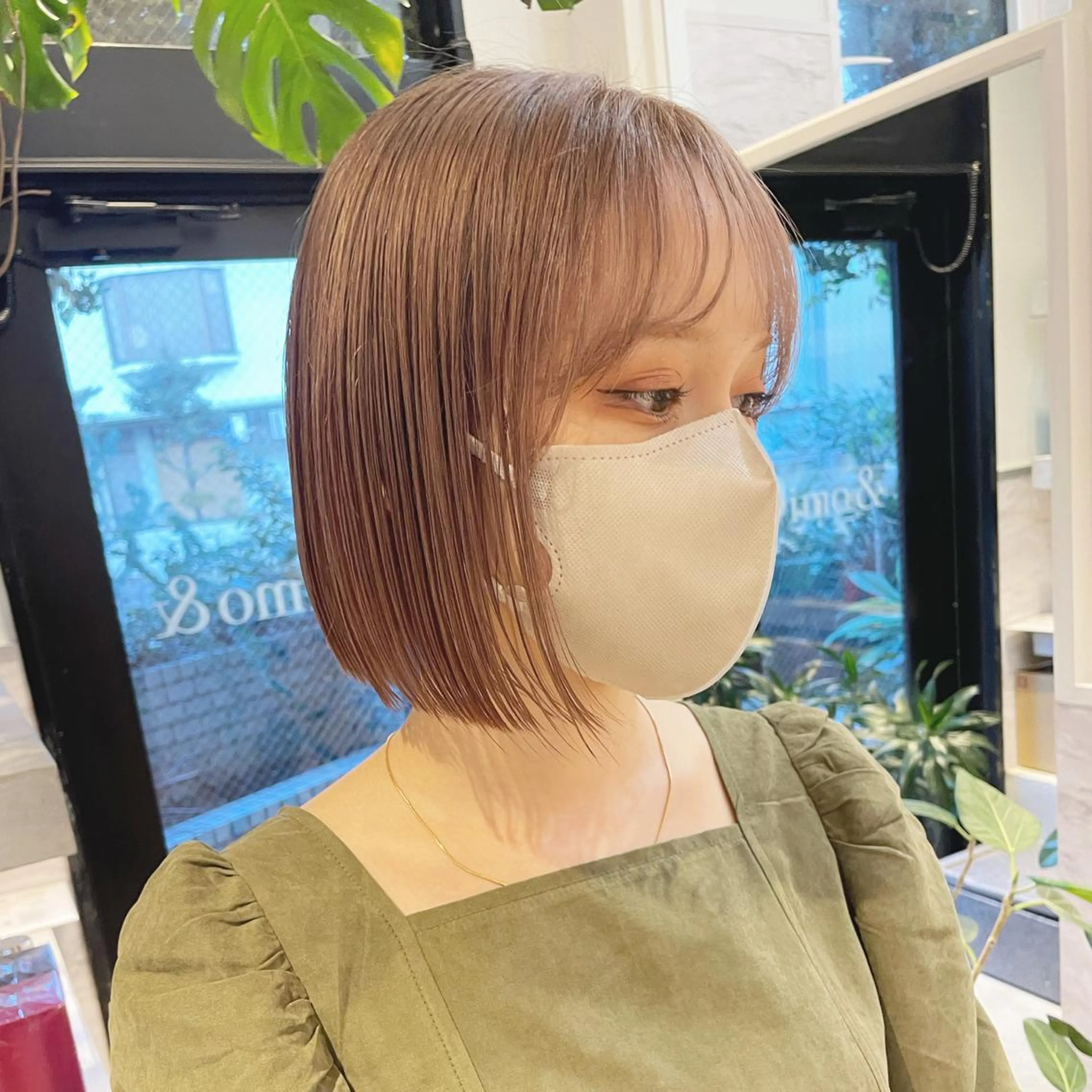 ショート カラー ベージュカラー ミルクティーベージュ カット ヘアカラー トリートメント 🫧透明感ヘア🫧 🧸竹花　彩希🧸のヘアスタイル