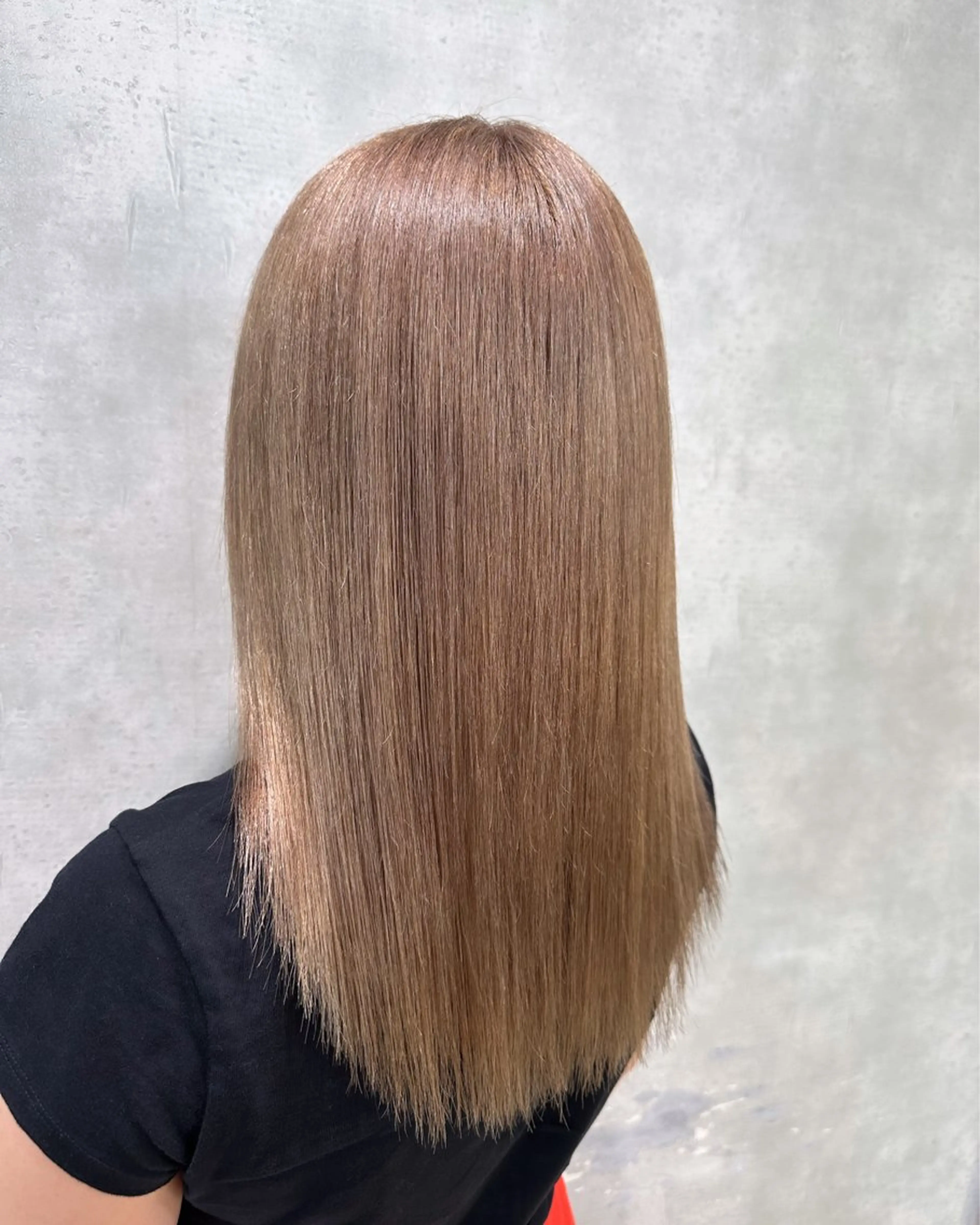 セミロング カラー ヘアカラー トリートメント アンククロス kyokaのヘアスタイル