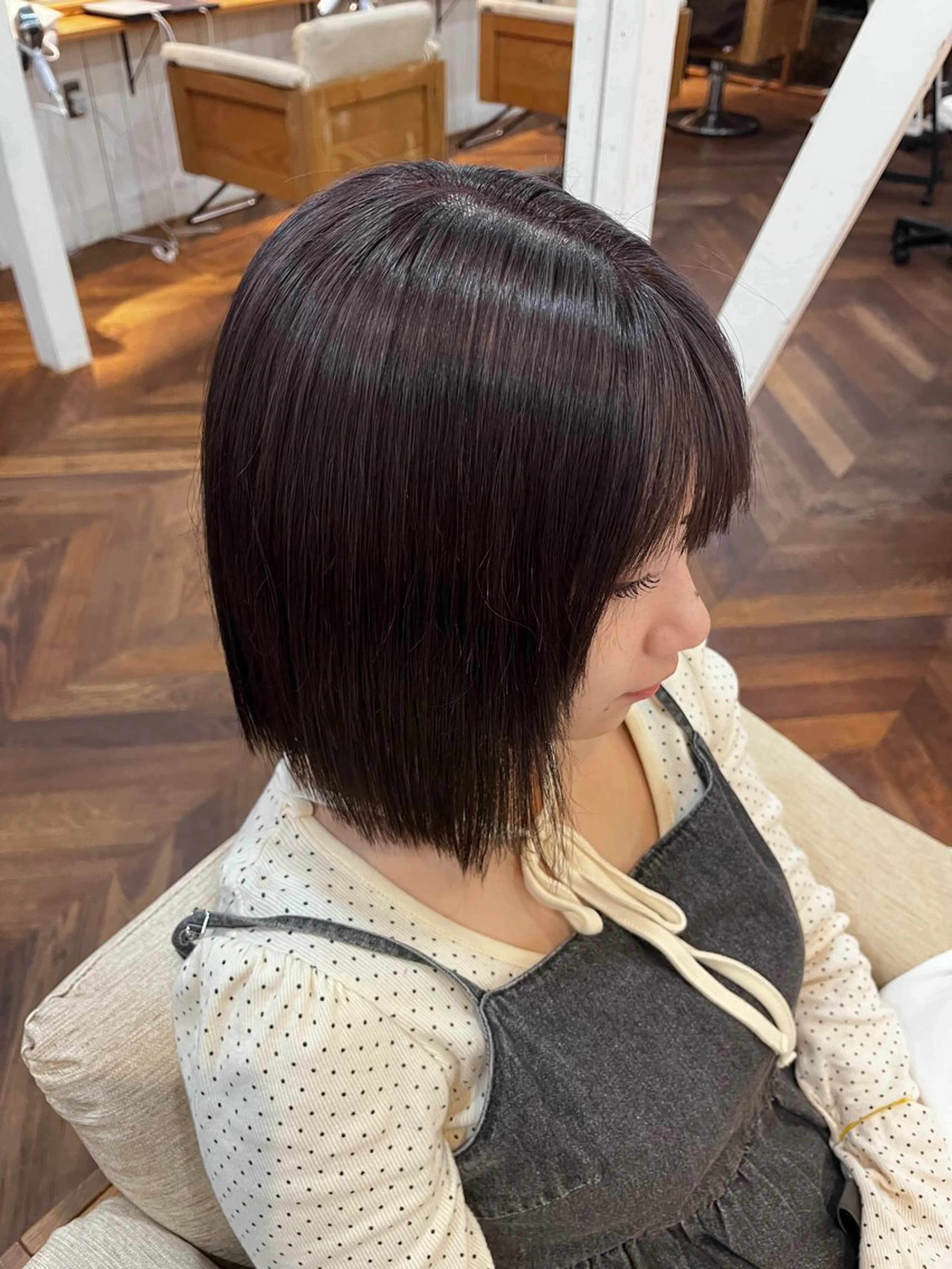 ショート カラー ブリーチ 透明感カラー ヘアカラー Lapis上地所属・ふじわらはゆ/岡崎/ 似合わせカラーのヘアスタイル