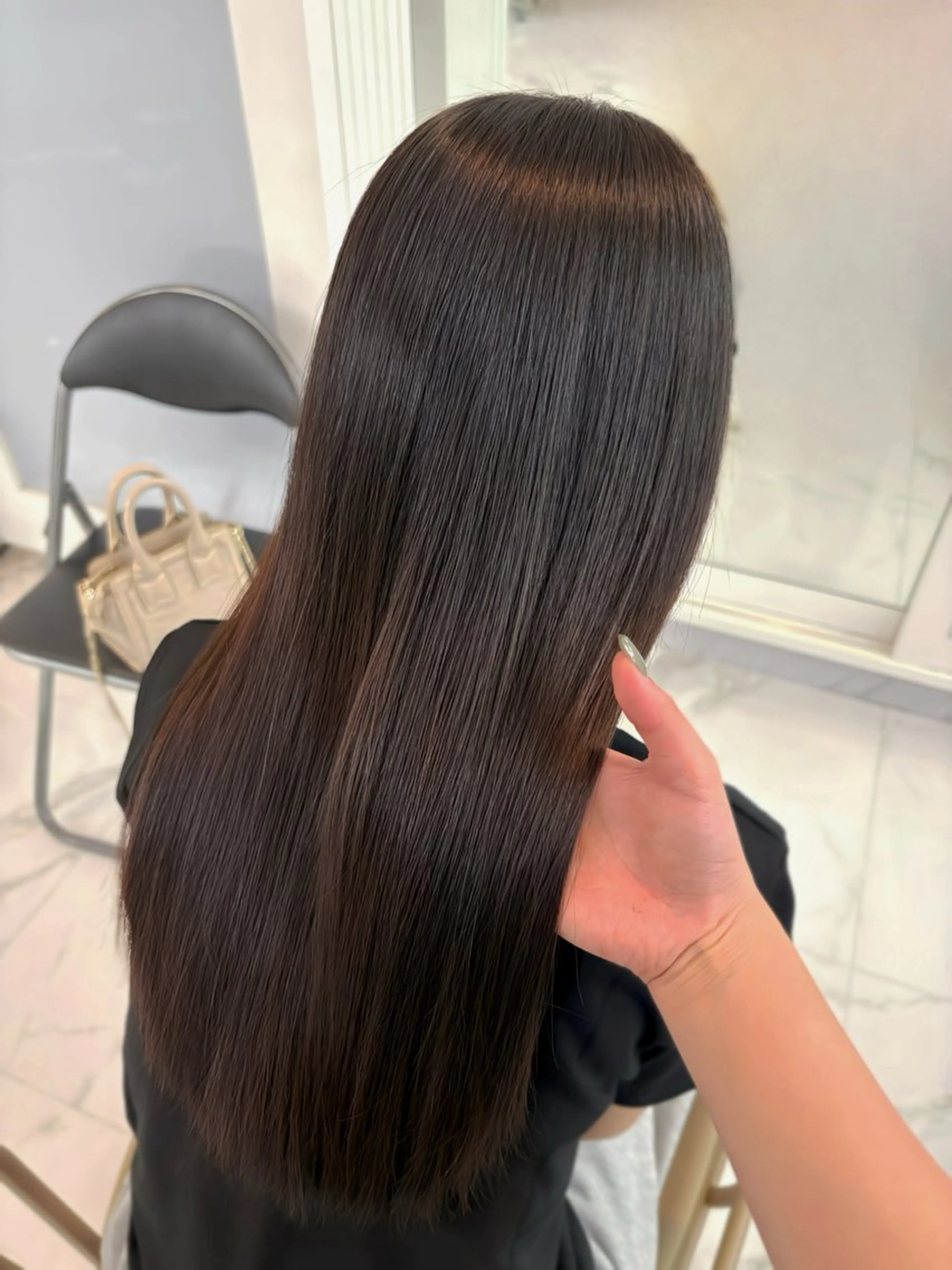 ロング 髪質改善 縮毛矯正 縮毛矯正 ＫＡＮＡ/京都烏丸 🎀🫧のヘアスタイル