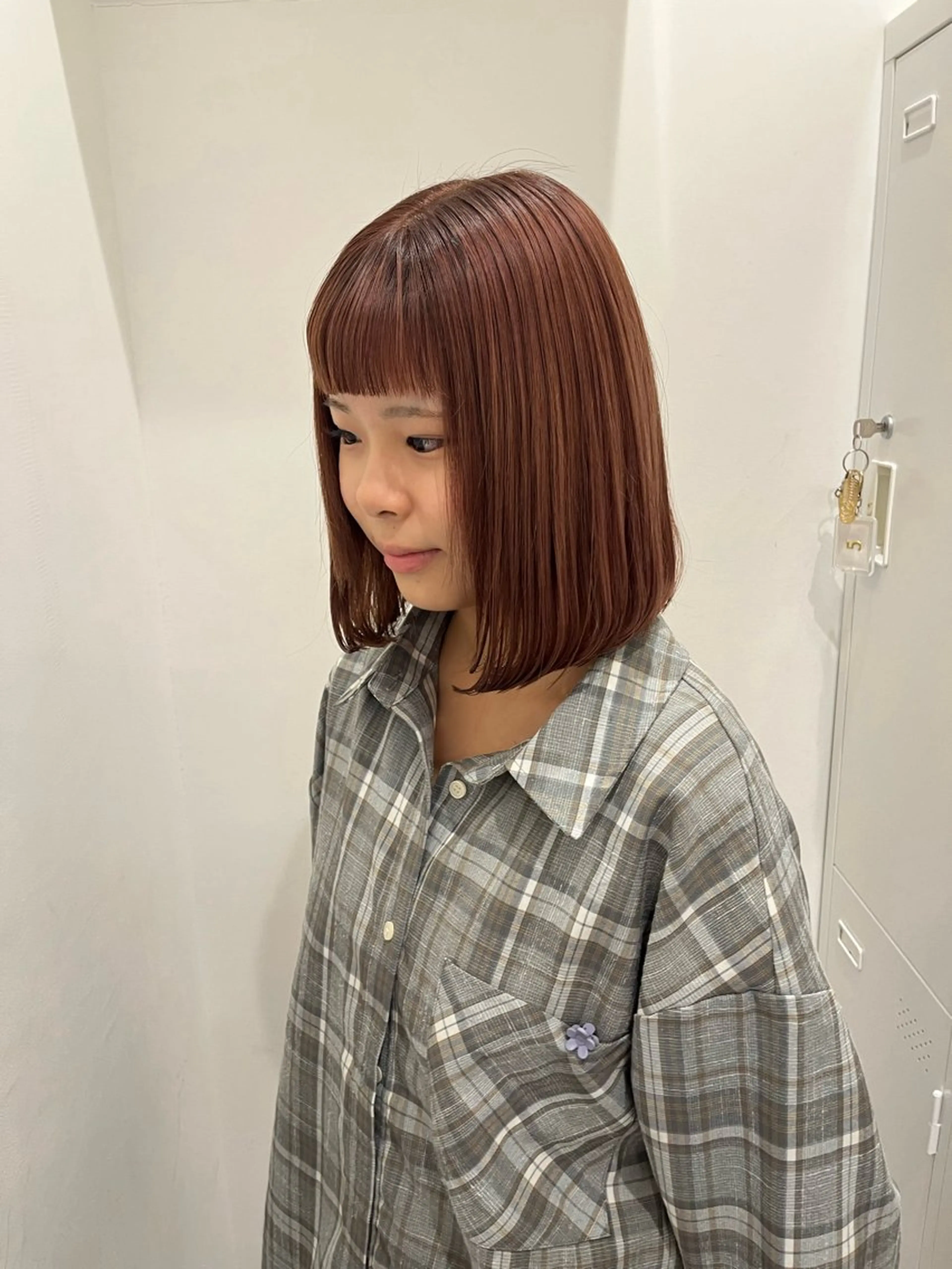 カット ヘアカラー sena⌇ボブ ⌇透明感カラー🦙♡のヘアスタイル
