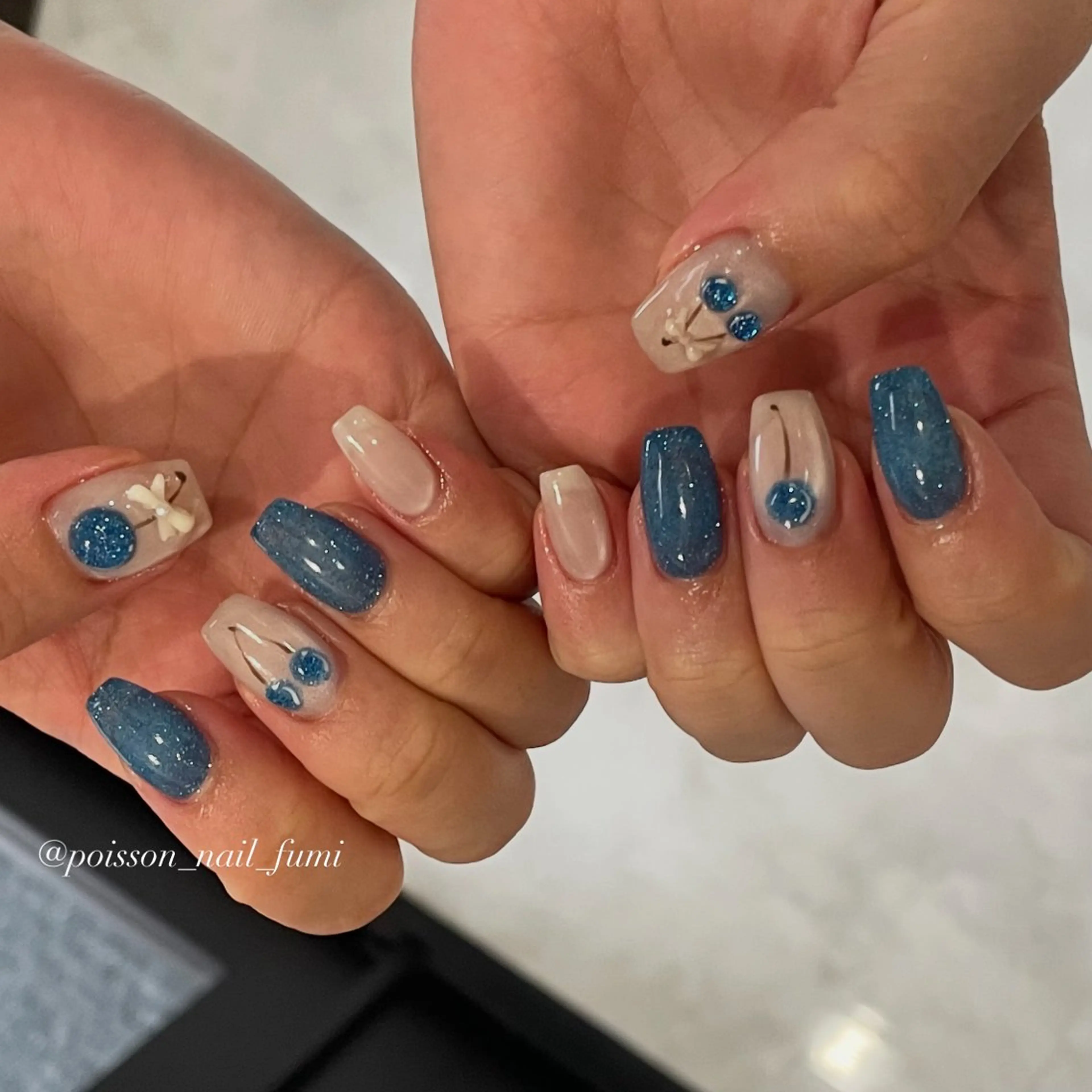 ネイル ハンドネイル Fumi ポップ/ナチュラルのネイルデザイン