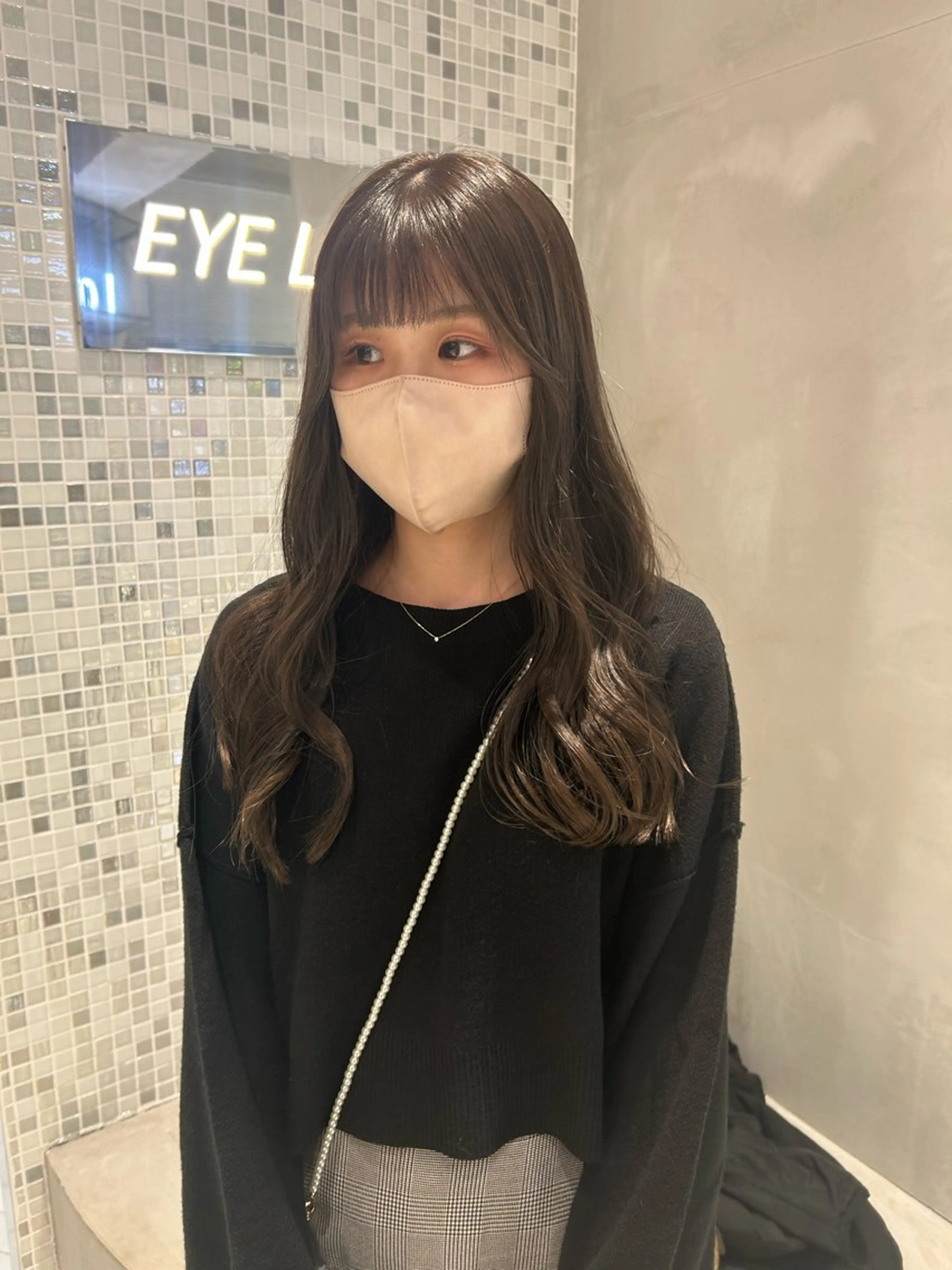 ロング カラー グレージュ カット ヘアカラー トリートメント 透明感カラー🫧 nanohaのヘアスタイル