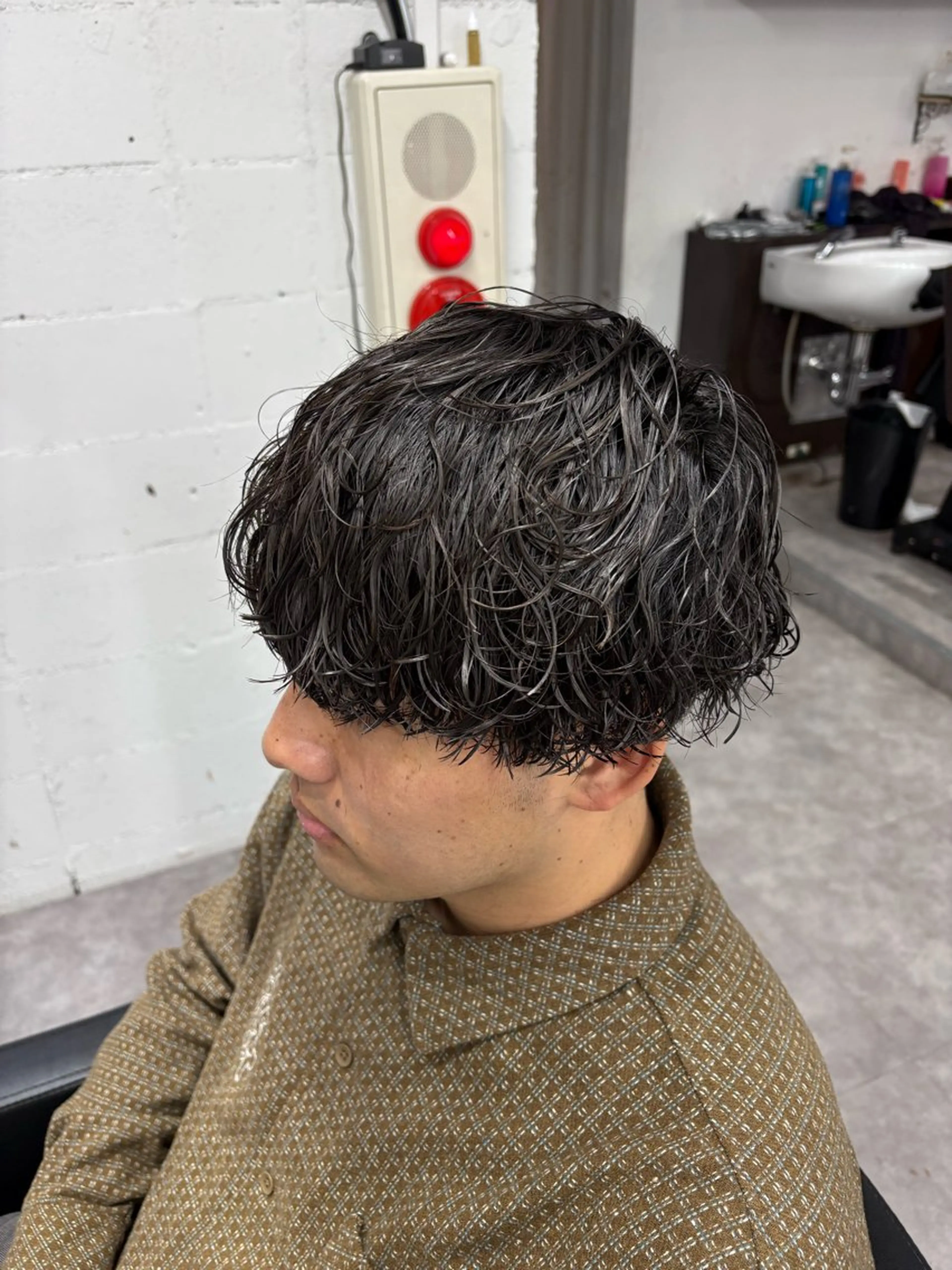 パーマ メンズ カット パーマ 笹江 瑞穂のヘアスタイル