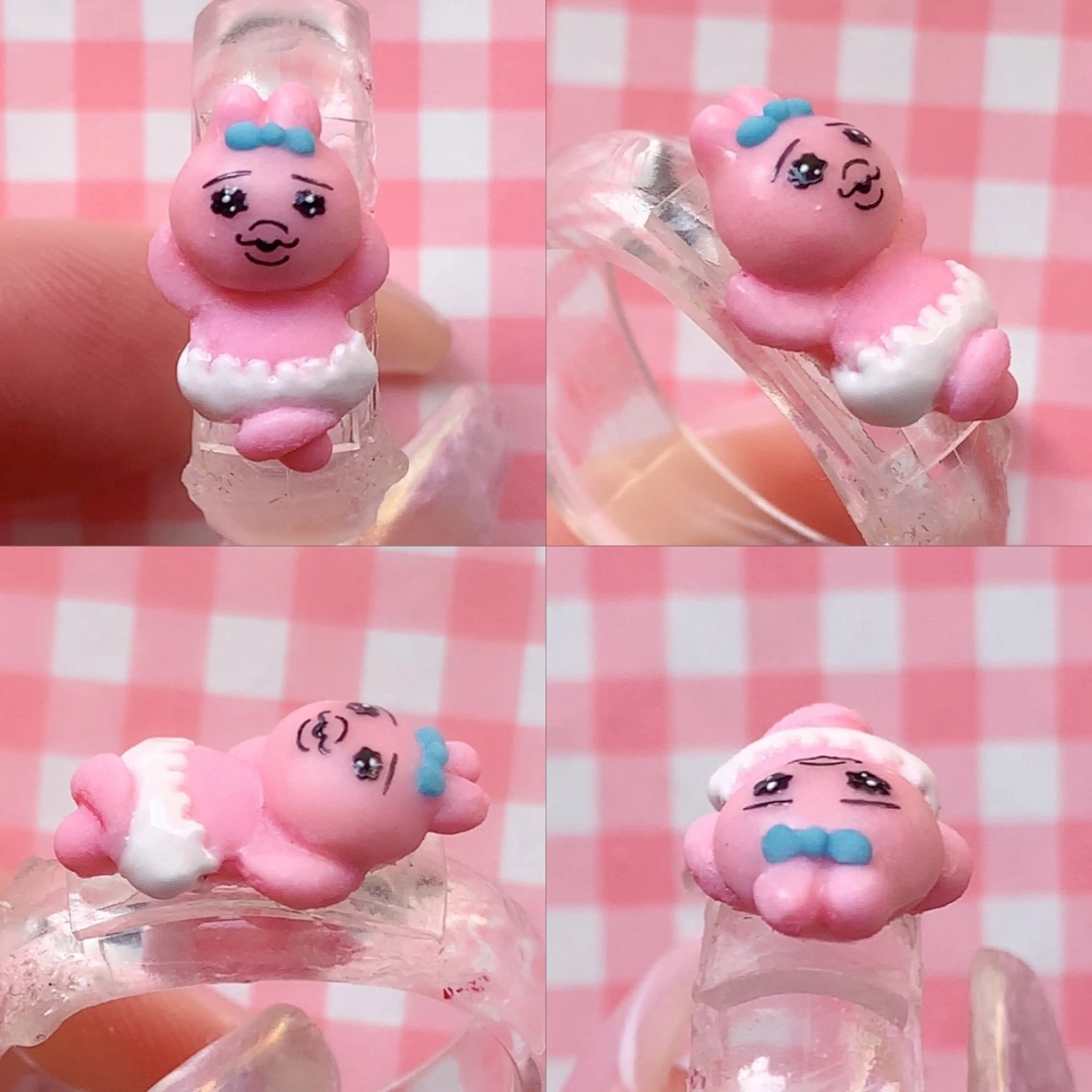 ネイル アートネイル ぷっくりネイル シェアサロンLei.g(レイジー)所属・3Dアートネイル💗 都築レナのネイルデザイン