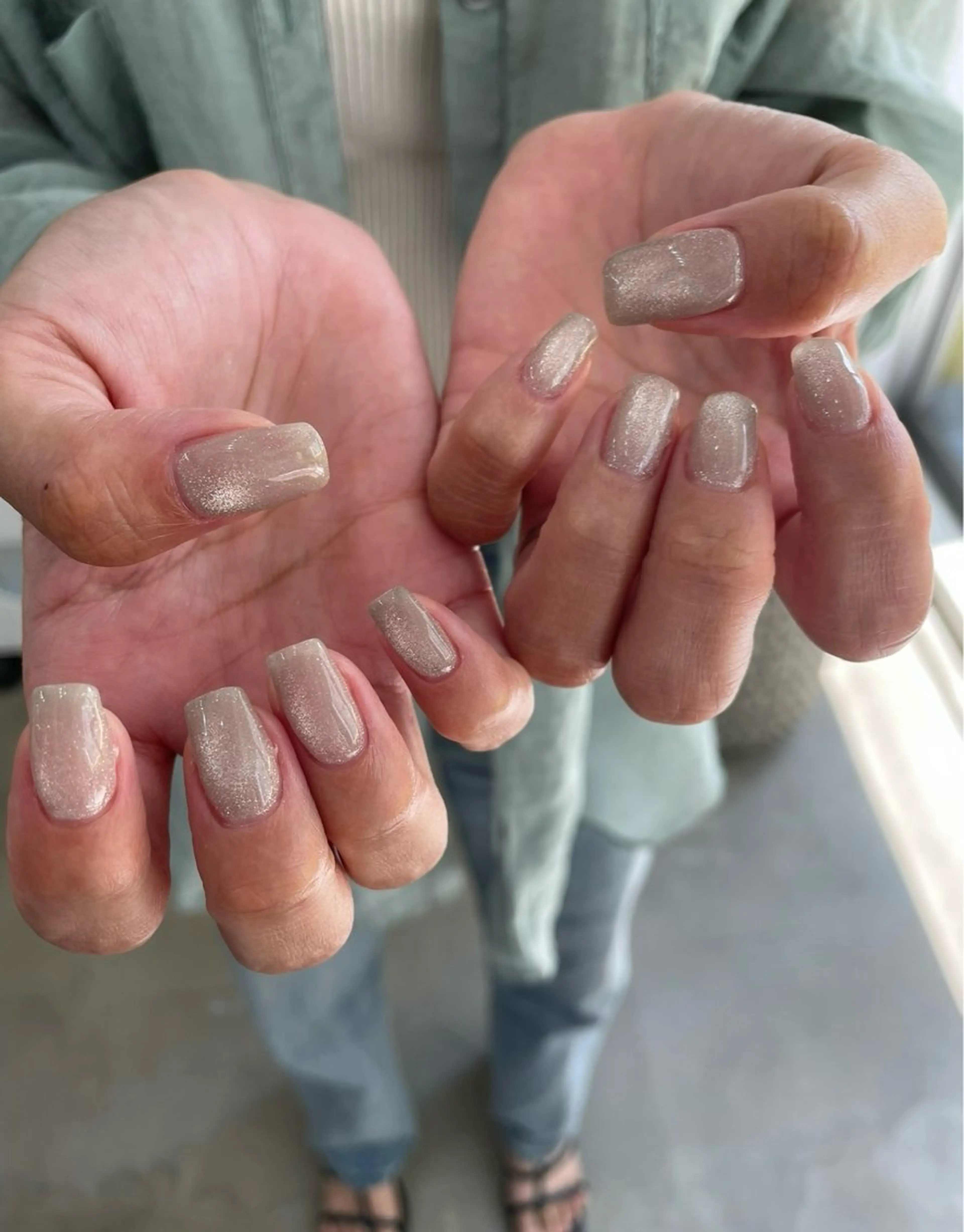 【オフ無し】マグネットネイル🫧甘皮ケア込みの写真