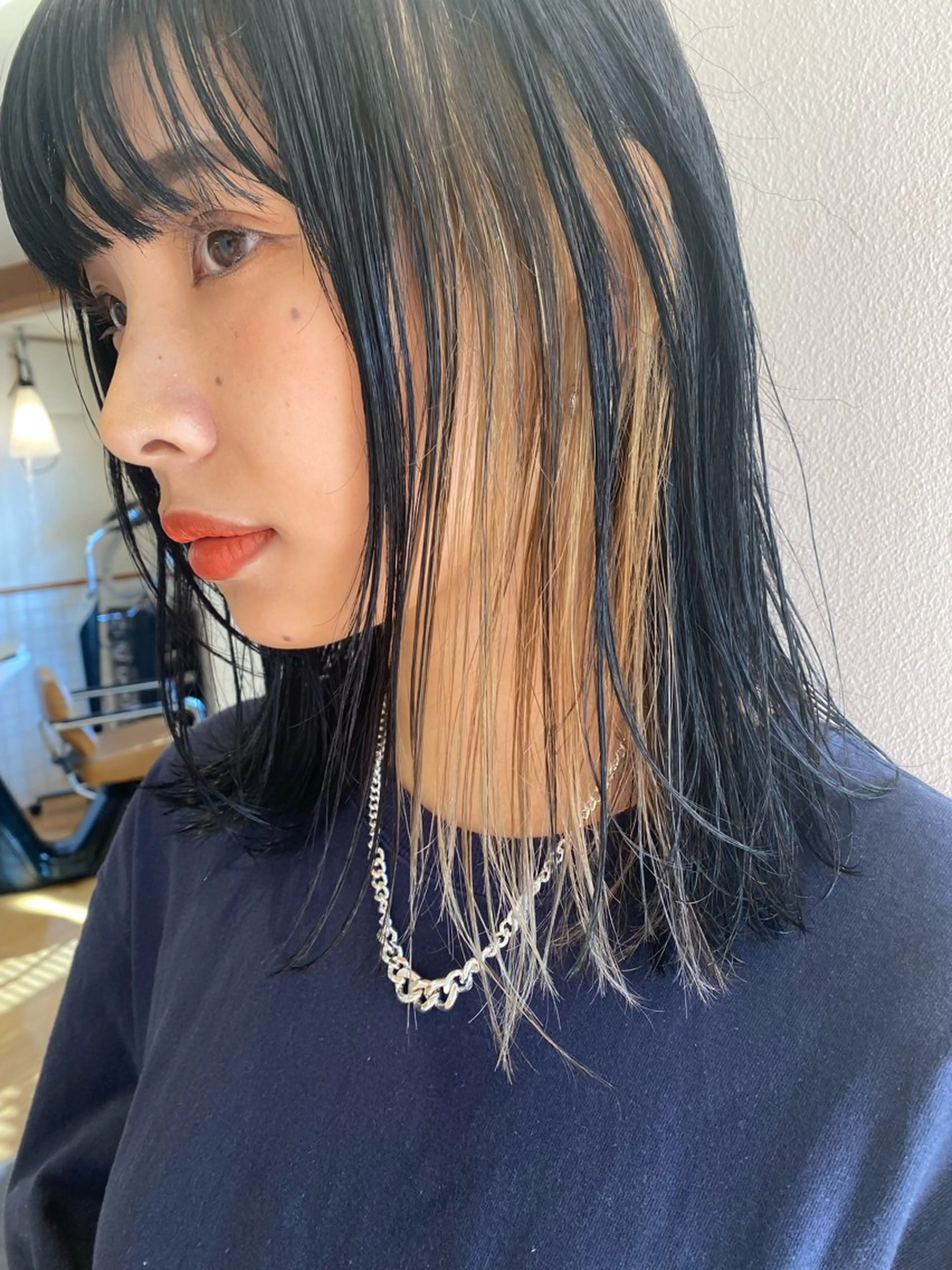 ミディアム カラー カット/パーマ/ カラー林本　南壱人のヘアスタイル