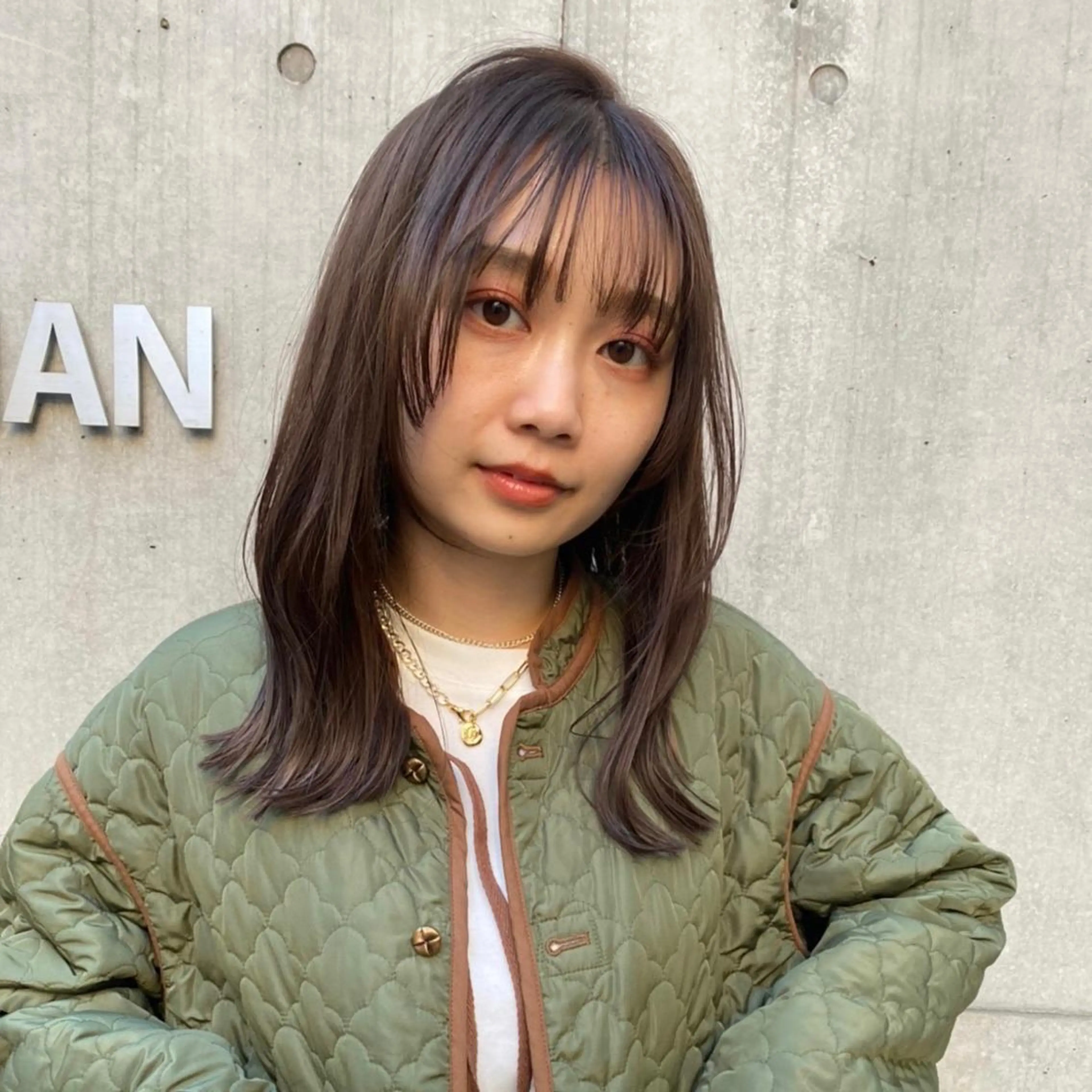 セミロング カラー プチプラサロン LEM長町/三浦翔のヘアスタイル