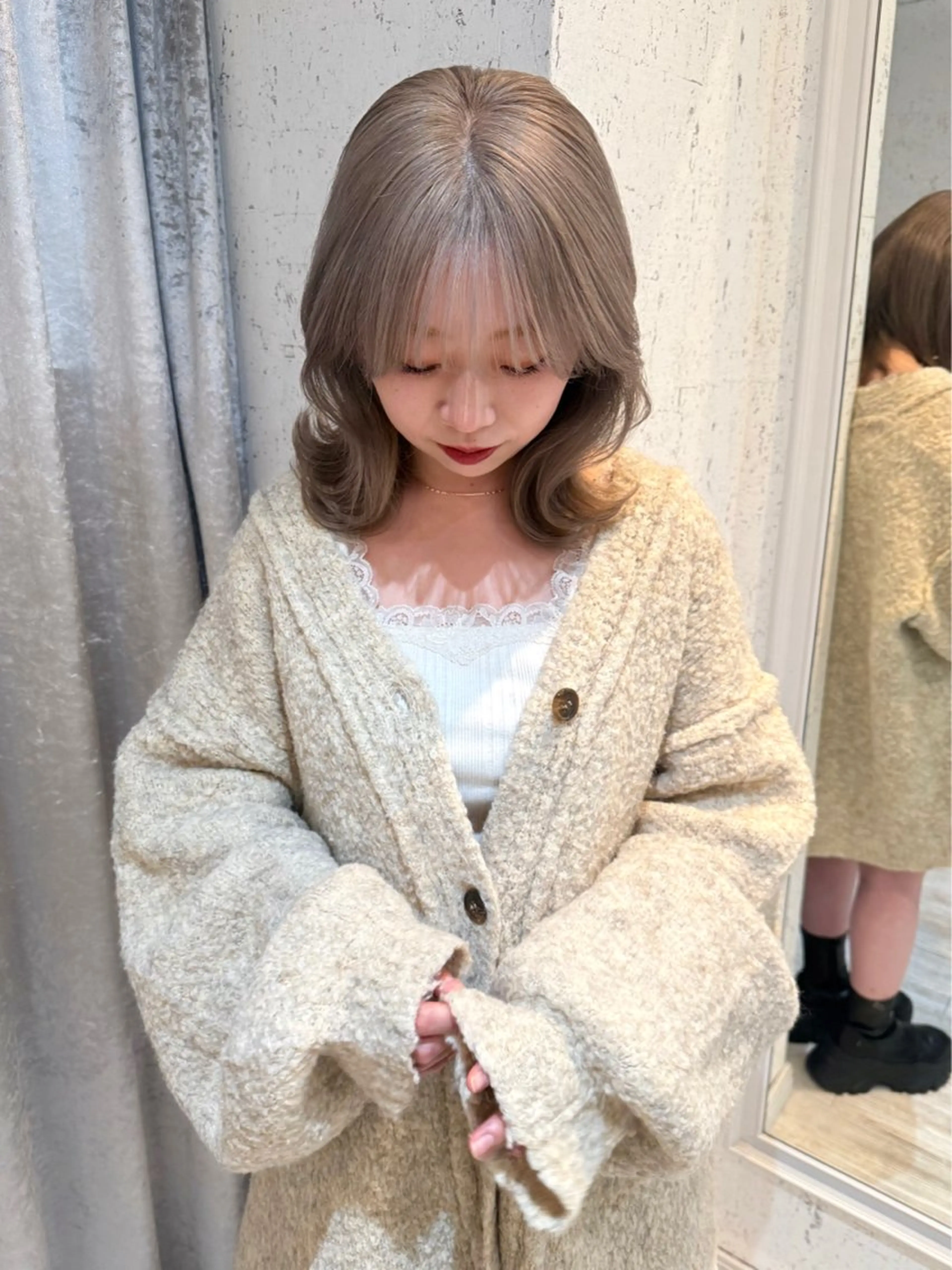 ミディアム カラー カット ヘアカラー トリートメント mai / linoah˚✧のヘアスタイル