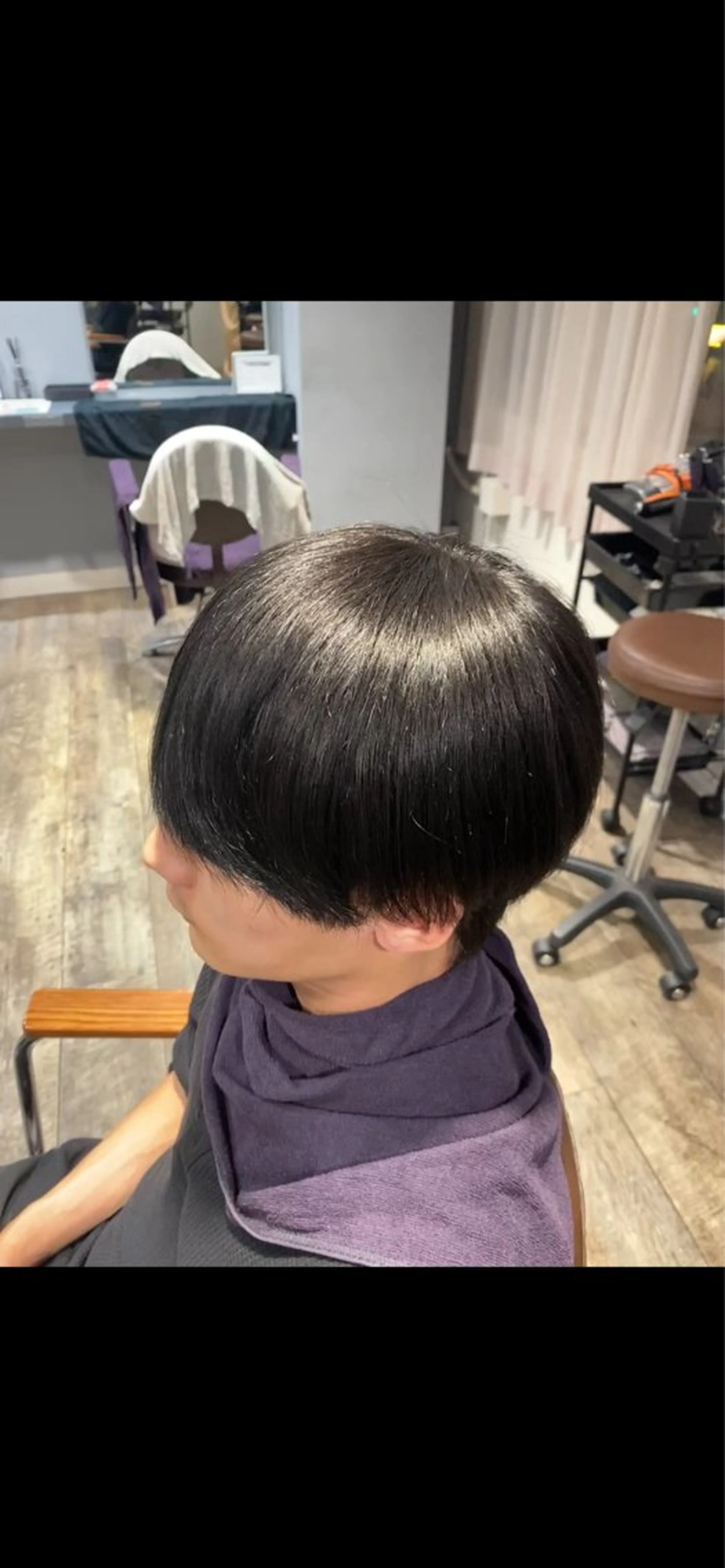 ショート パーマ メンズ カット 縮毛矯正 江﨑 翔のヘアスタイル