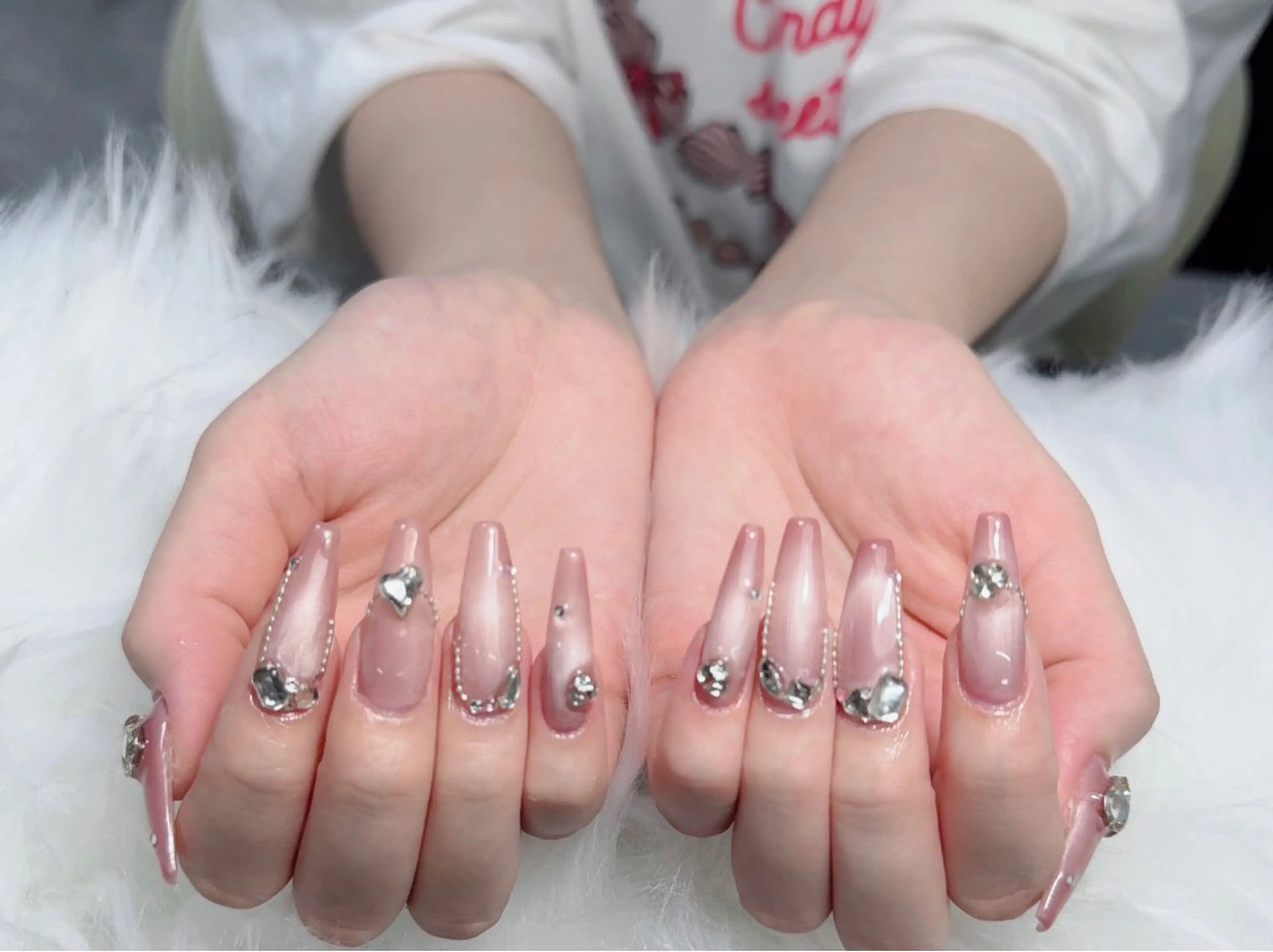 ネイル アートネイル フレンチネイル ジェルネイル 韓国ネイル マグネットネイル ハンドネイル Lenie Nail Salonのネイルデザイン