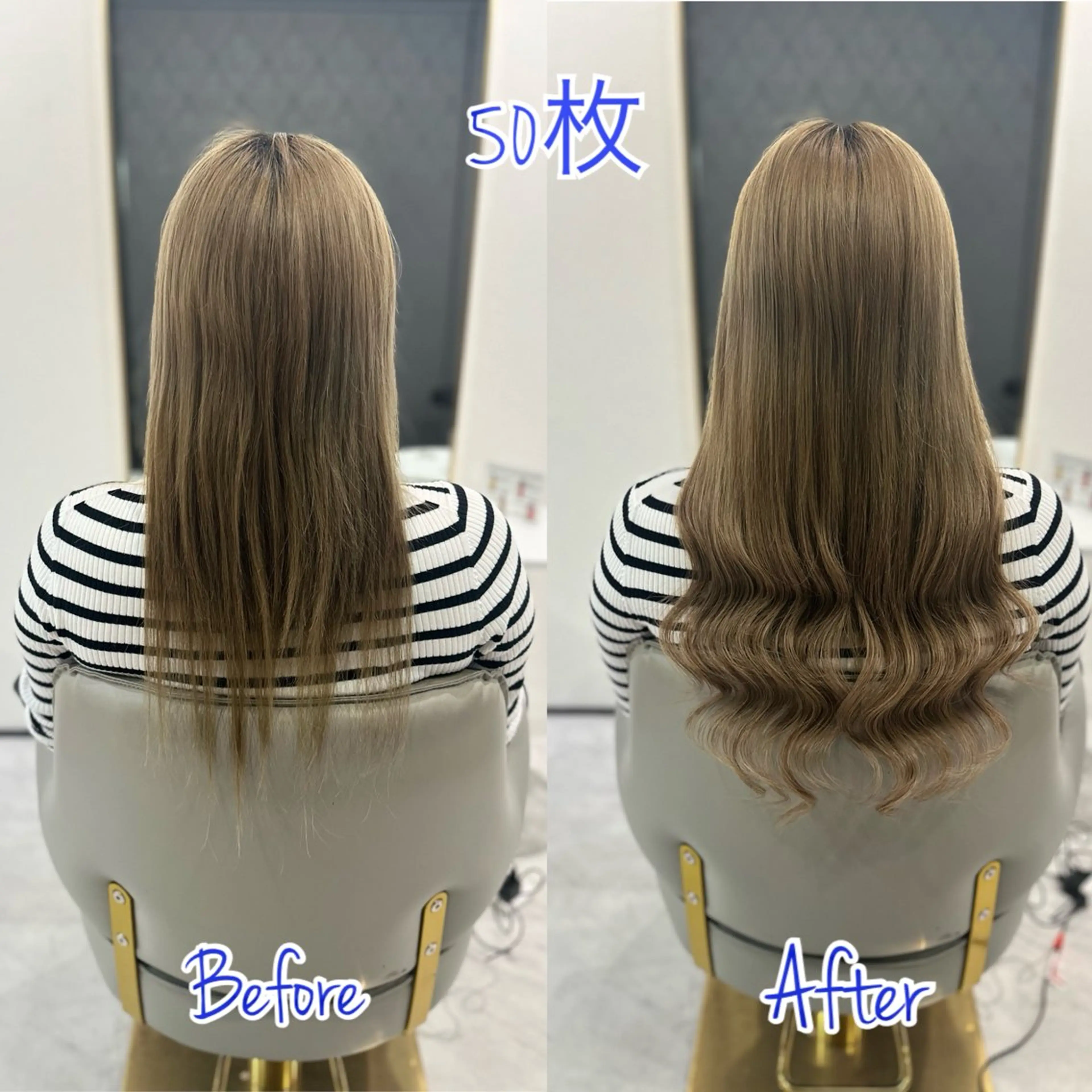 ロング エクステ シールエクステ AOI️🫧🩵のヘアスタイル