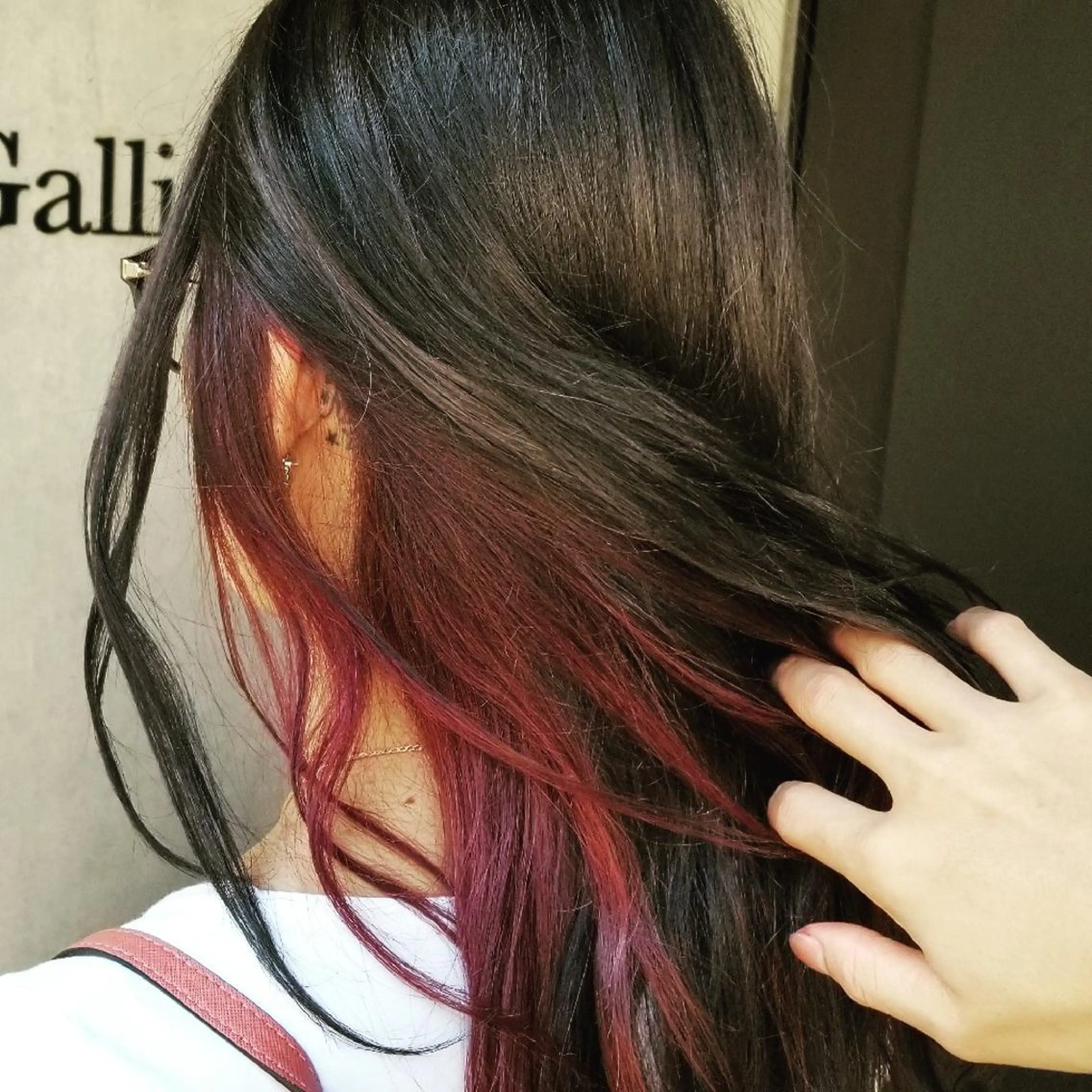 ロング カラー インナーカラー 🔴赤み消し/ 艶カラー落合　優🔴のヘアスタイル