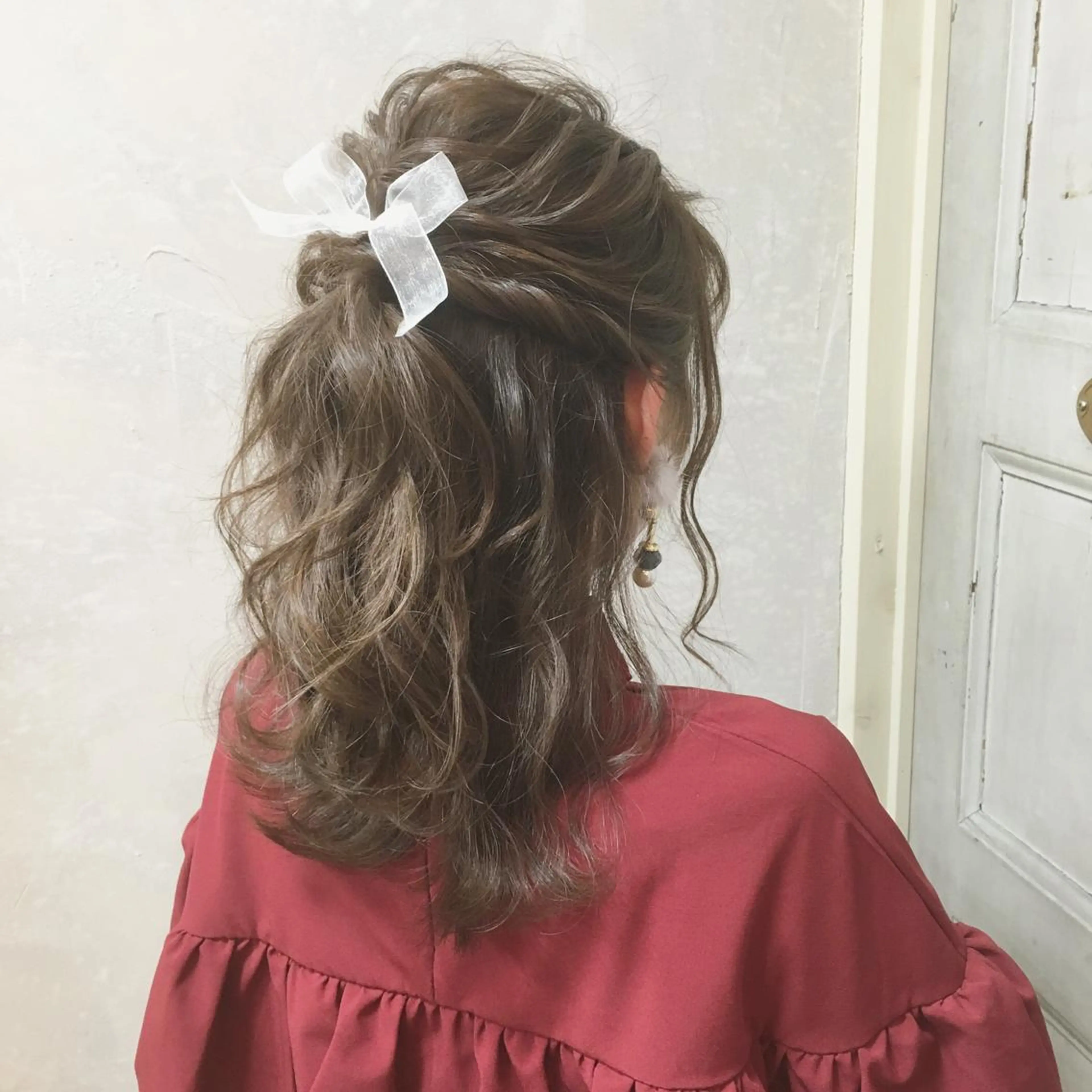 セミロング カラー ヘアアレンジ グレージュ autre所属・大久保 ひでなりのヘアスタイル