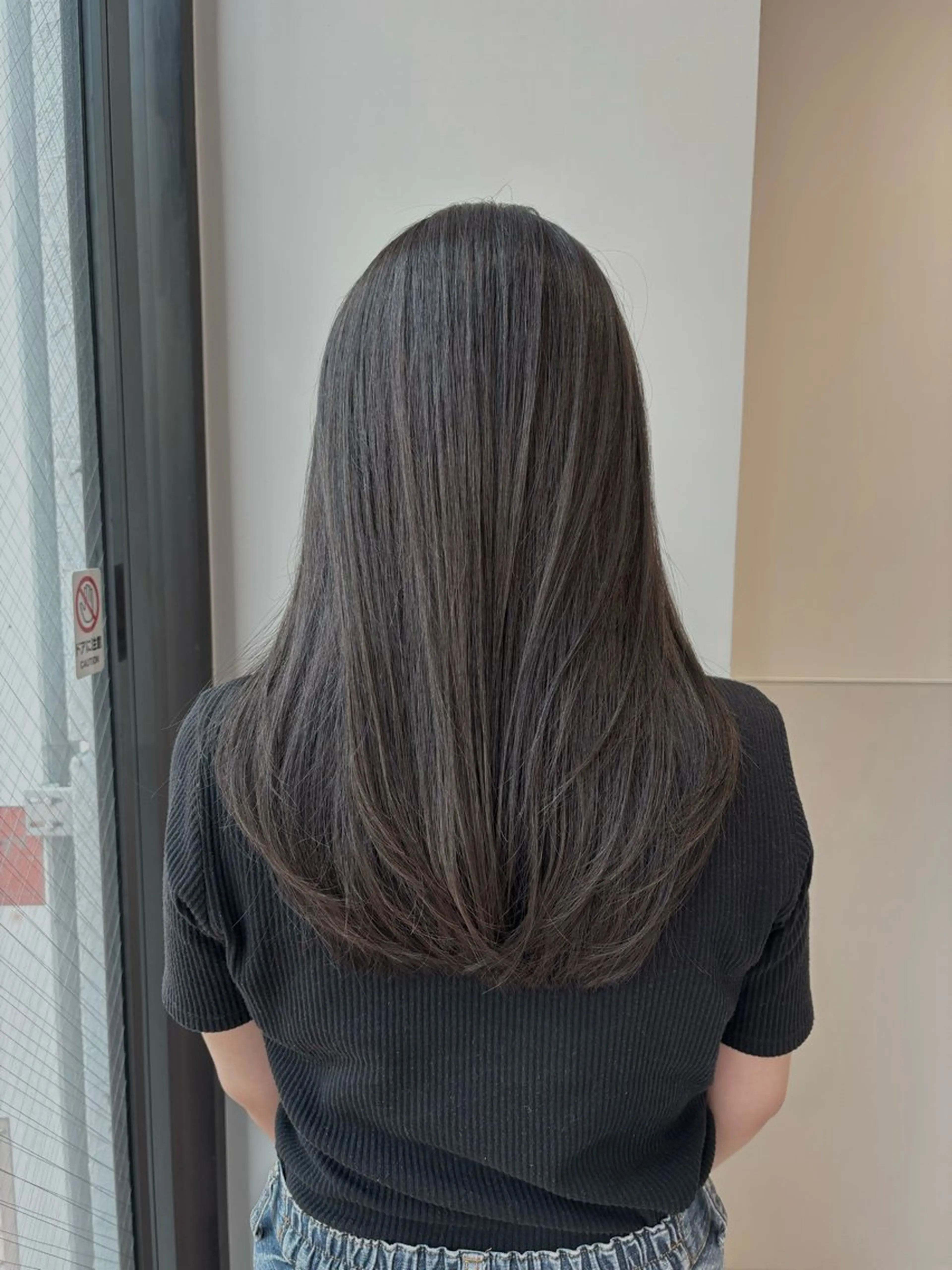 セミロング カラー パーマ ヘアアレンジ メンズ 切りっぱなしヘア/ ブリーチなしカラー撩のヘアスタイル