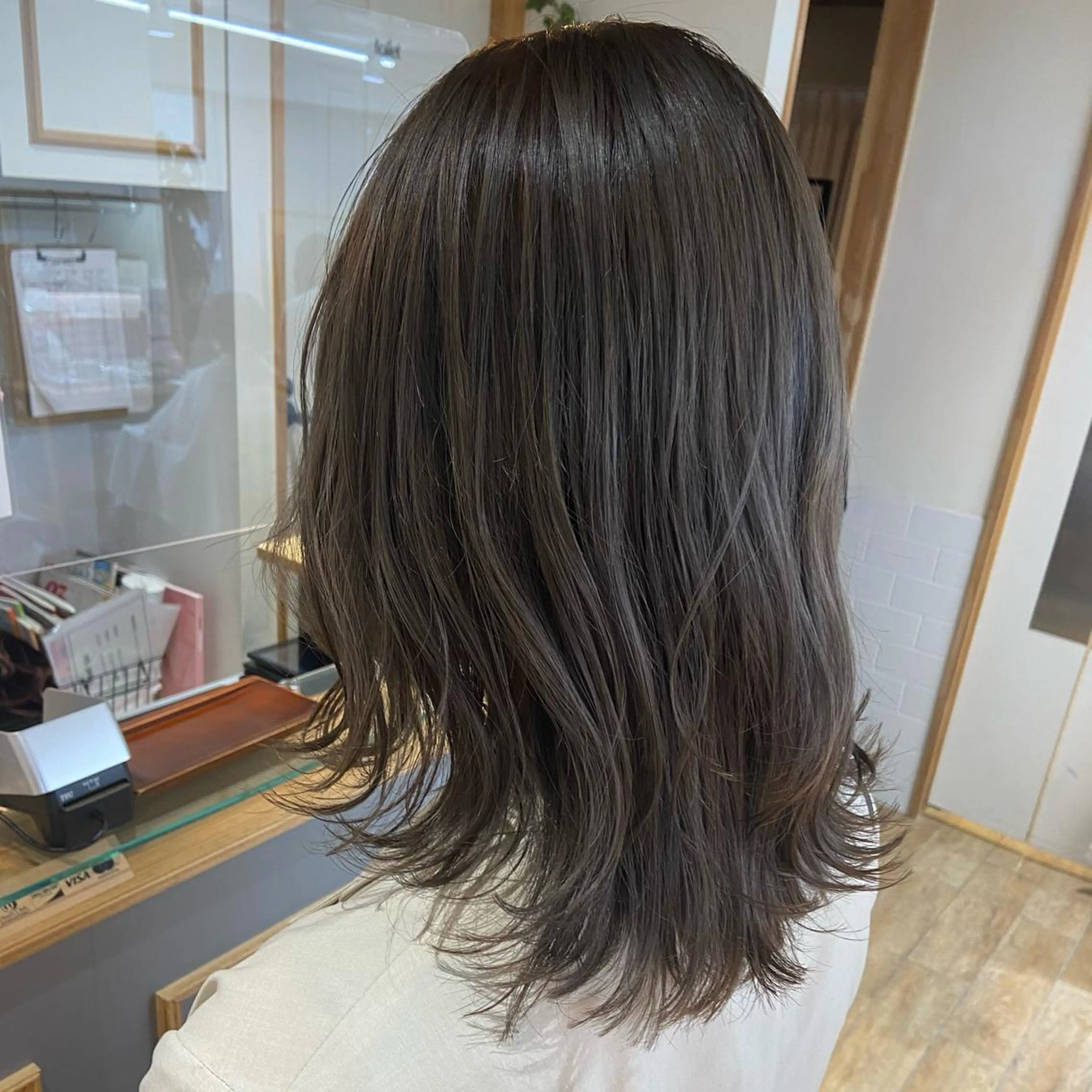 セミロング カラー メンズ美容師🦋田口 詩音のヘアスタイル