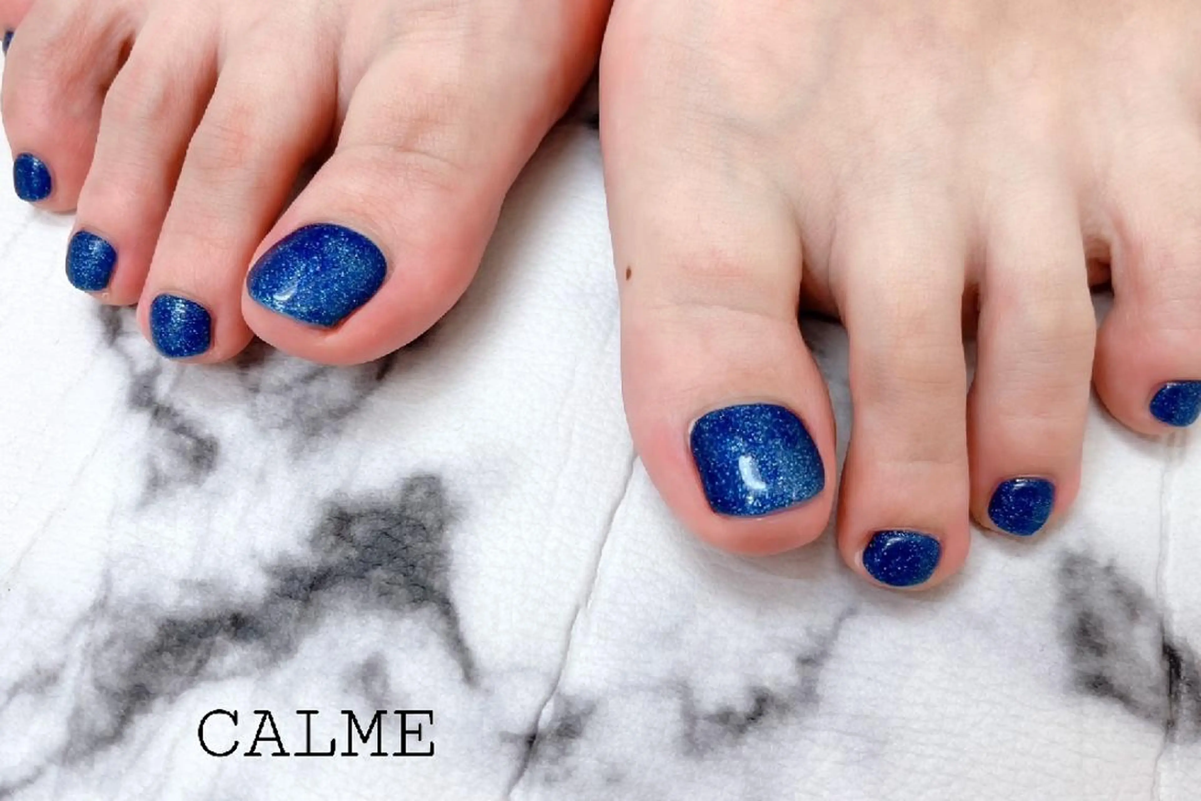 ネイル ワンカラーネイル フットネイル CALME ♡のネイルデザイン