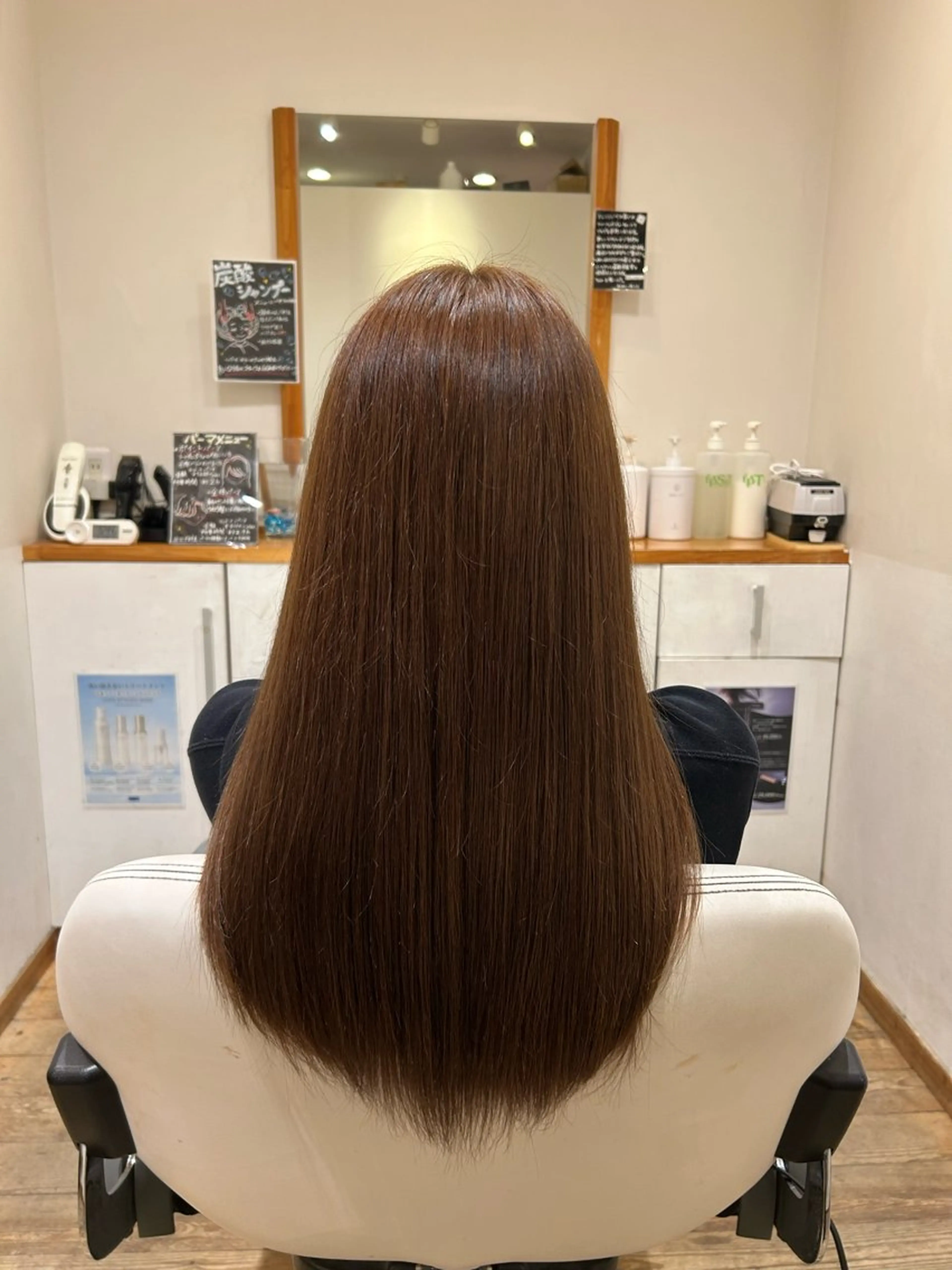 セミロング カラー ベージュカラー ブラウンカラー ROSSO 川口店 木村 舞衣のヘアスタイル