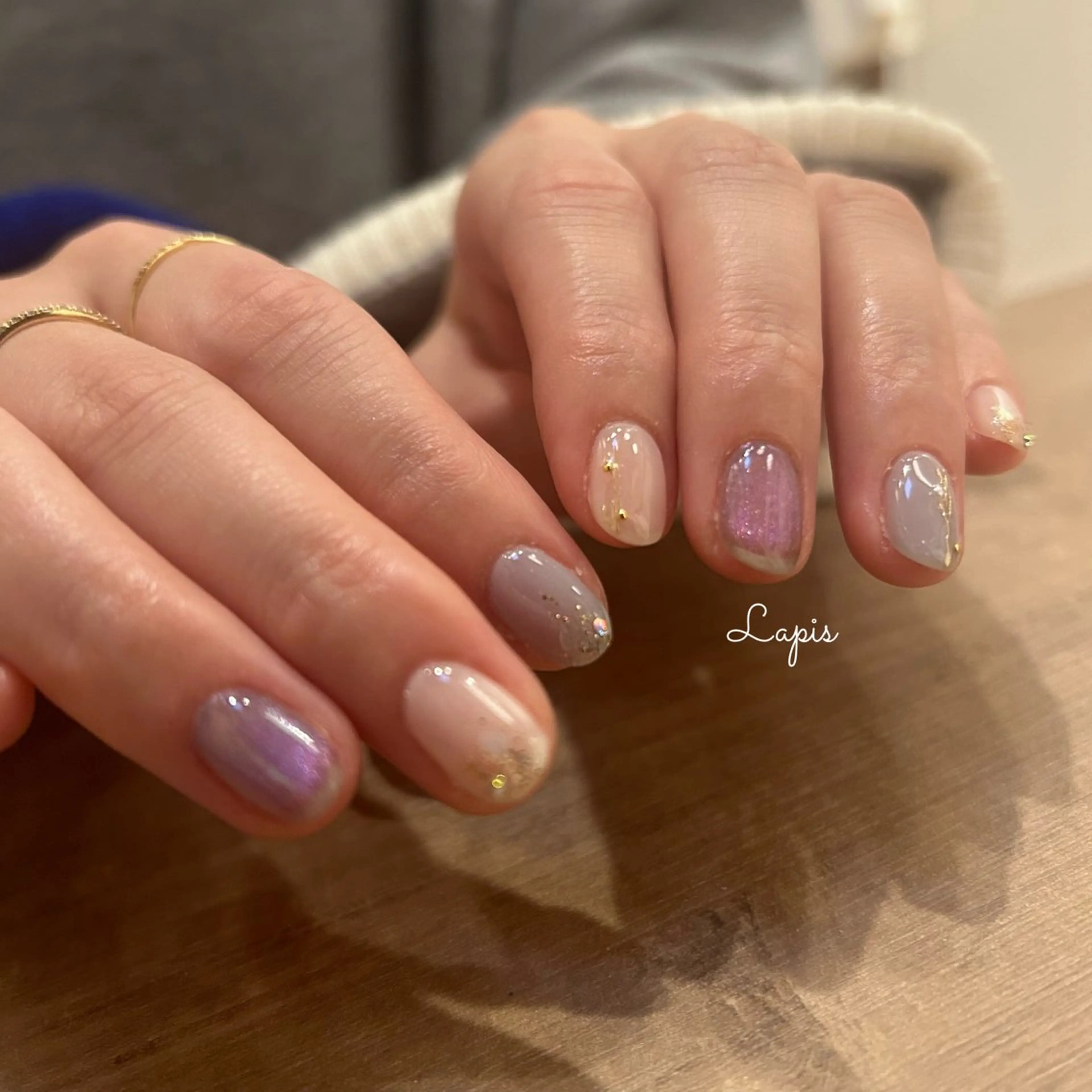 ネイル ハンドネイル Lapis *のネイルデザイン