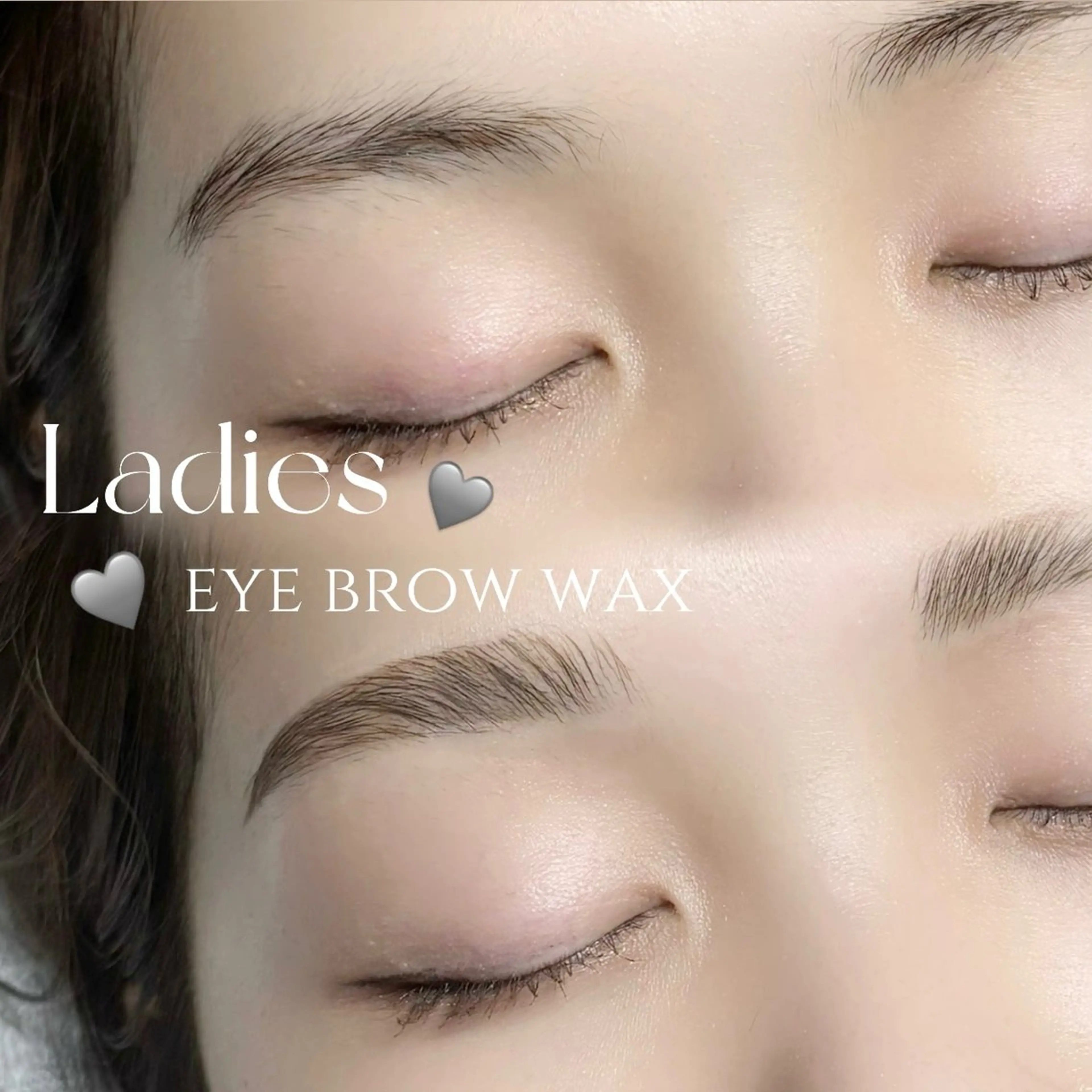 【王道垢抜けコース👑】レディース👧🏻‎垢抜け眉毛wax➕毛流れ矯正眉毛パーマ 毛抜き・仕上げメイク無料￥5,600の写真