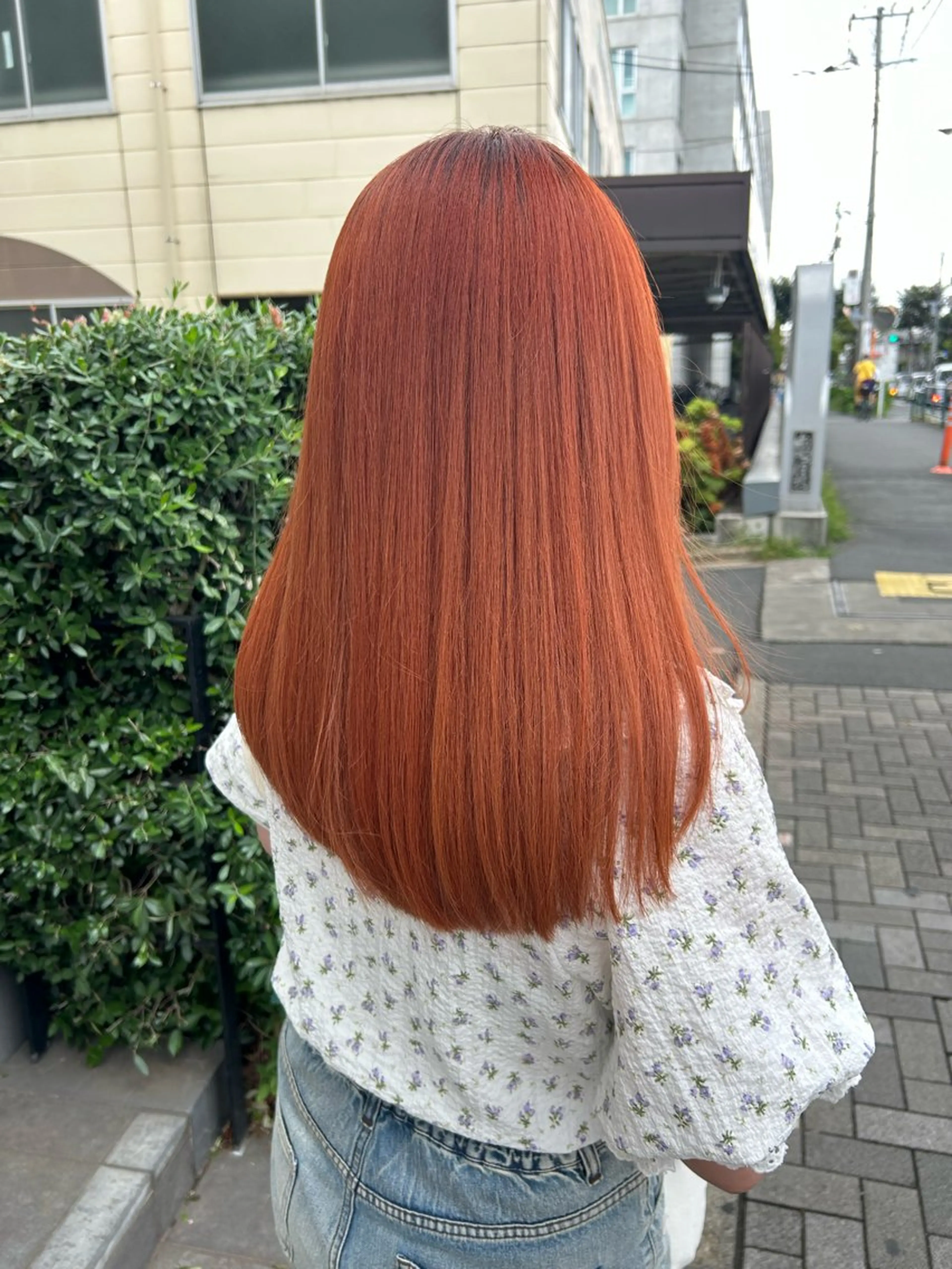 ミディアム カラー オレンジ カット ヘアカラー トリートメント 艶カラー/耳つぼ/ 浴衣着付け/渡辺奈緒のその他イメージ