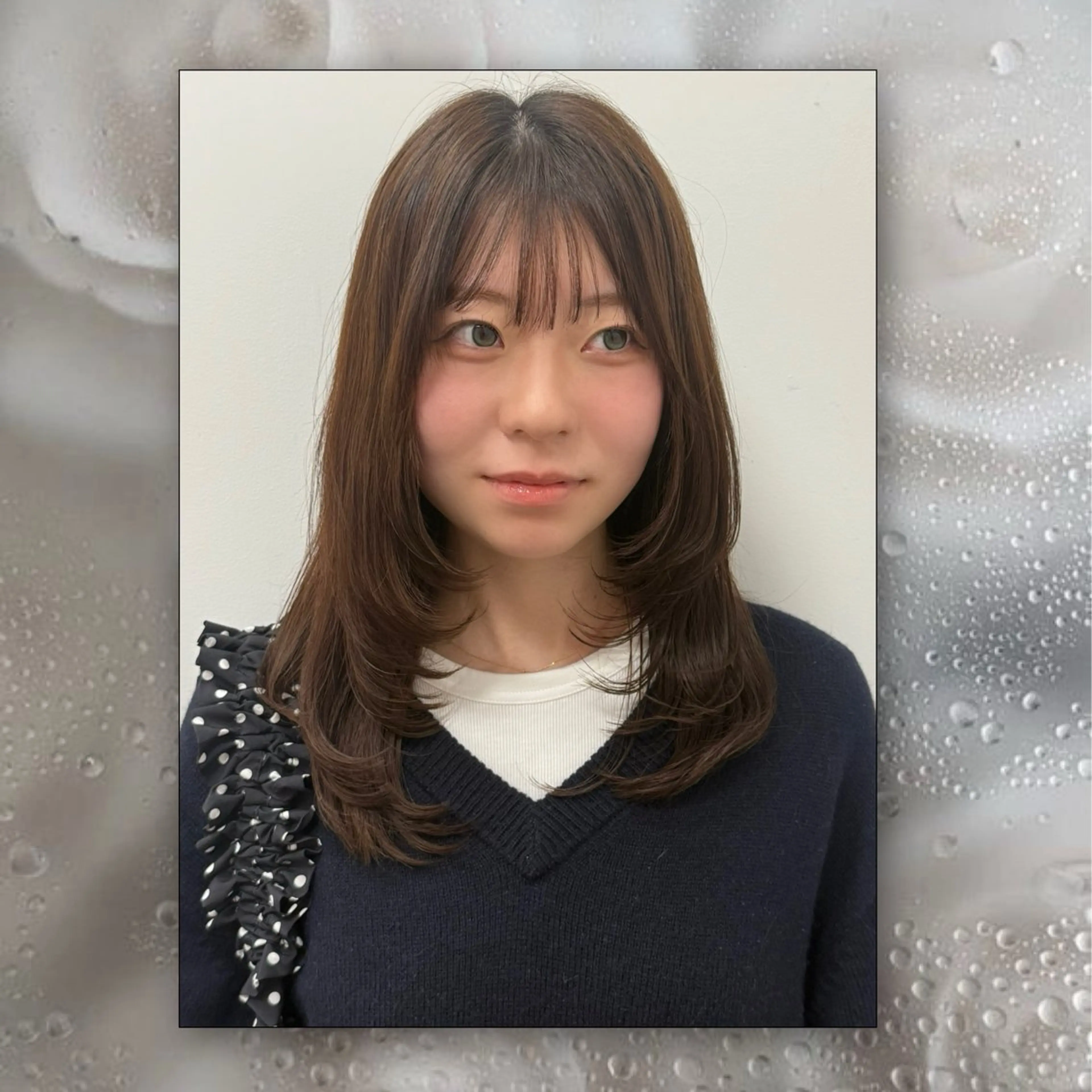 セミロング 顔周りカット ハイレイヤー レイヤーカット カット 🌷杉山 彩華🌷のヘアスタイル