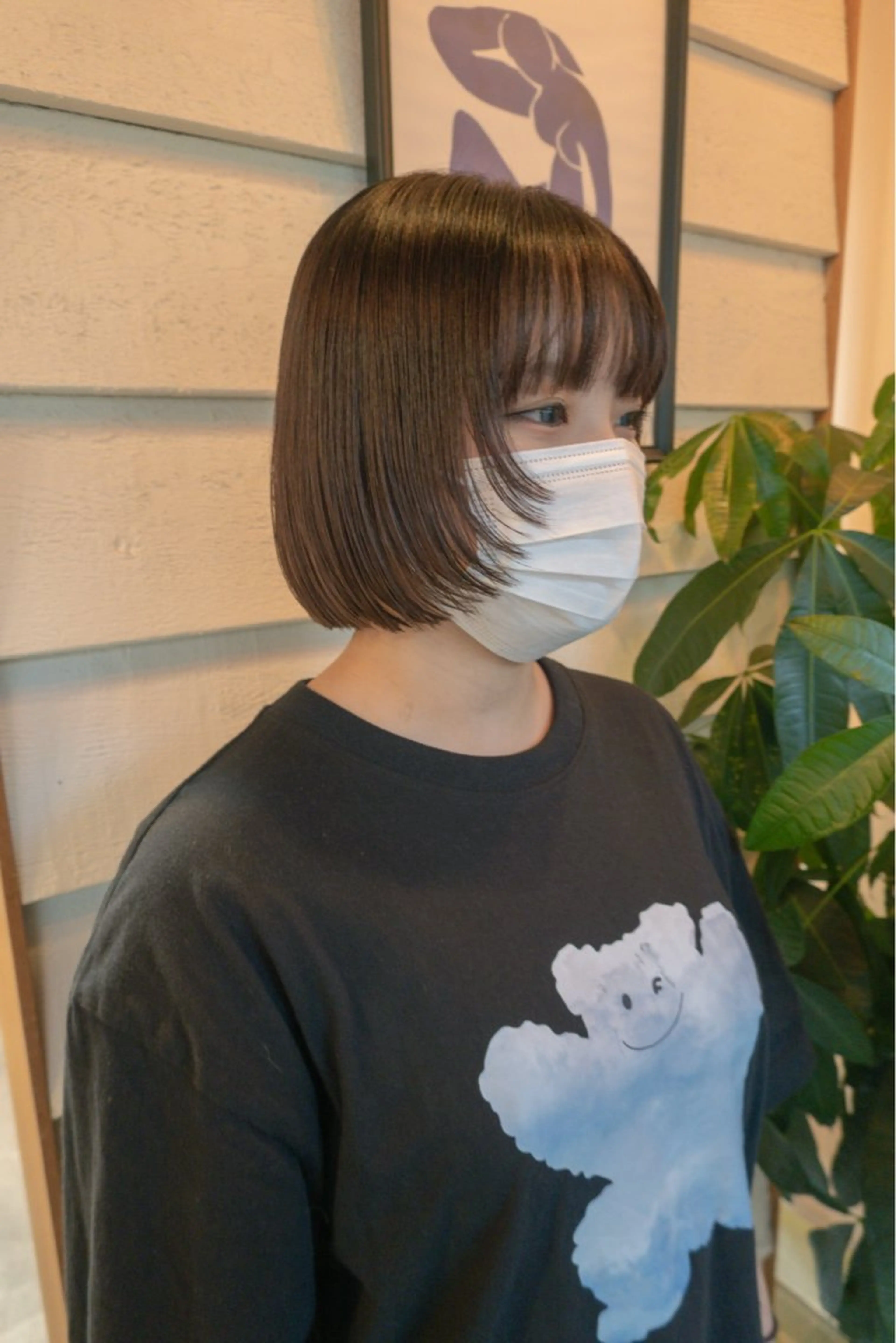 ショート ボブレイヤー ボブ レイヤーカット カット 【ボブ】縮毛矯正/ 船橋駅5分/鈴木杏美のヘアスタイル
