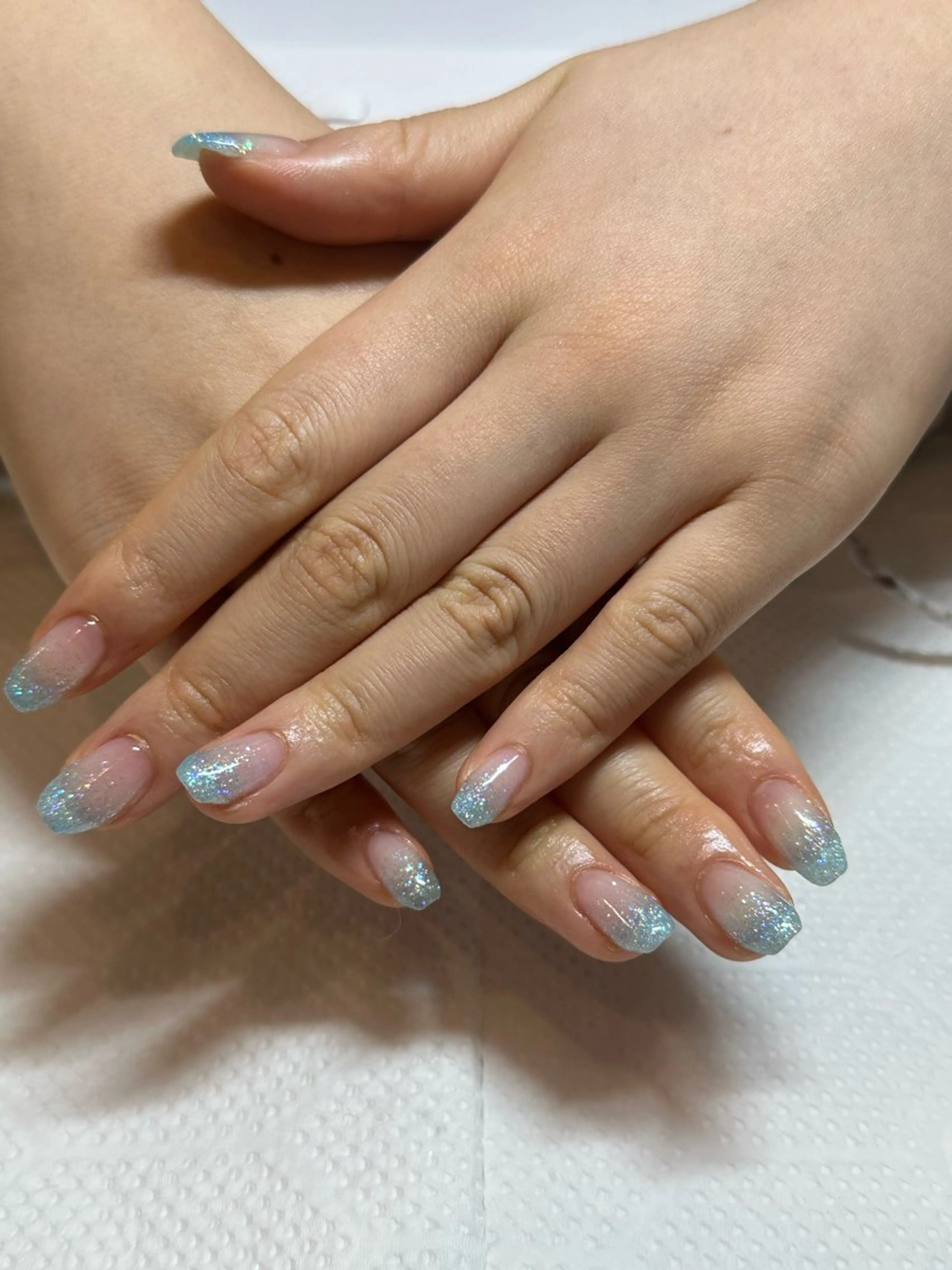 ネイル ラメ(グリッター) ラメグラデーション ひらい さなのネイルデザイン