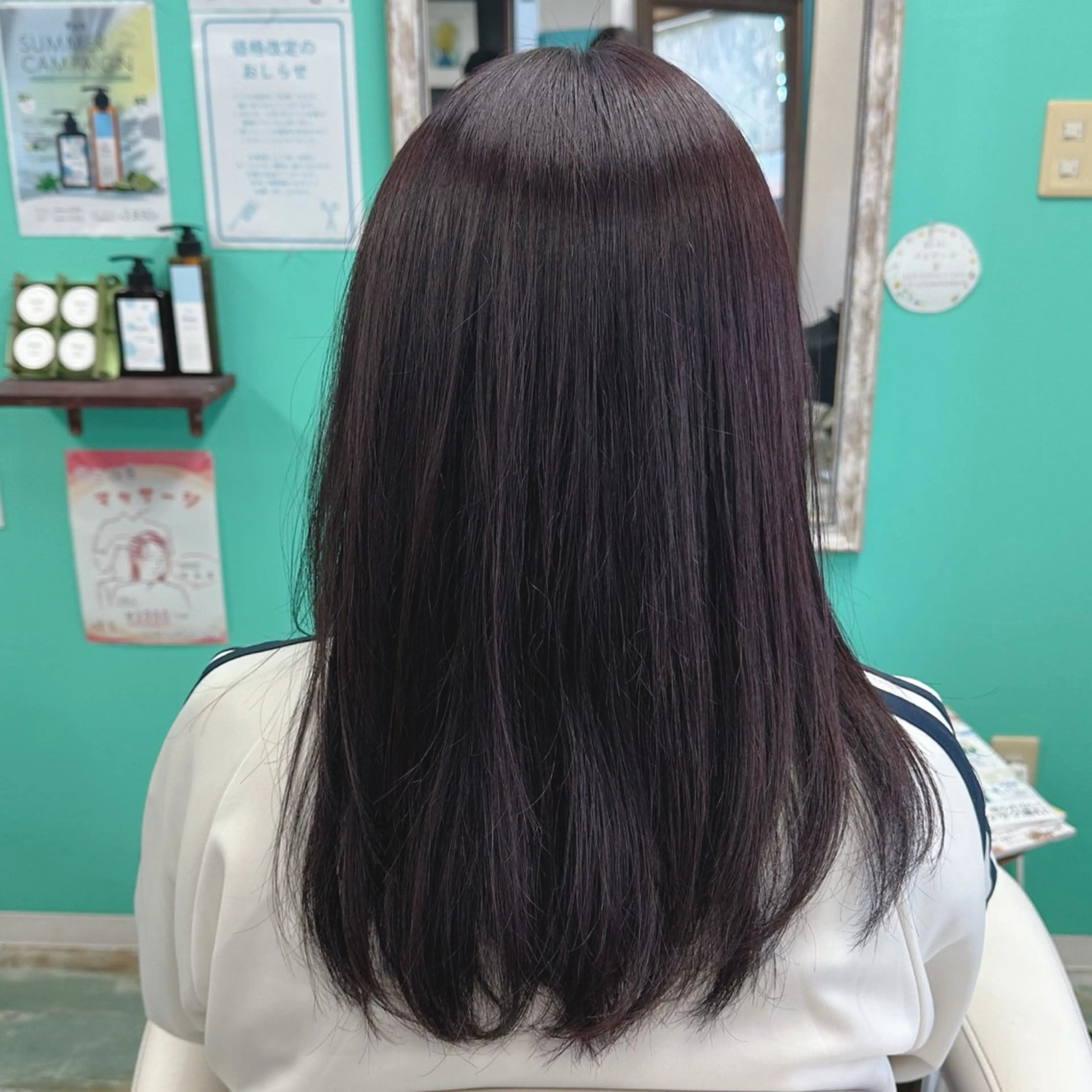 セミロング ヘアカラー Fun hair make所属・三原 友美のヘアスタイル