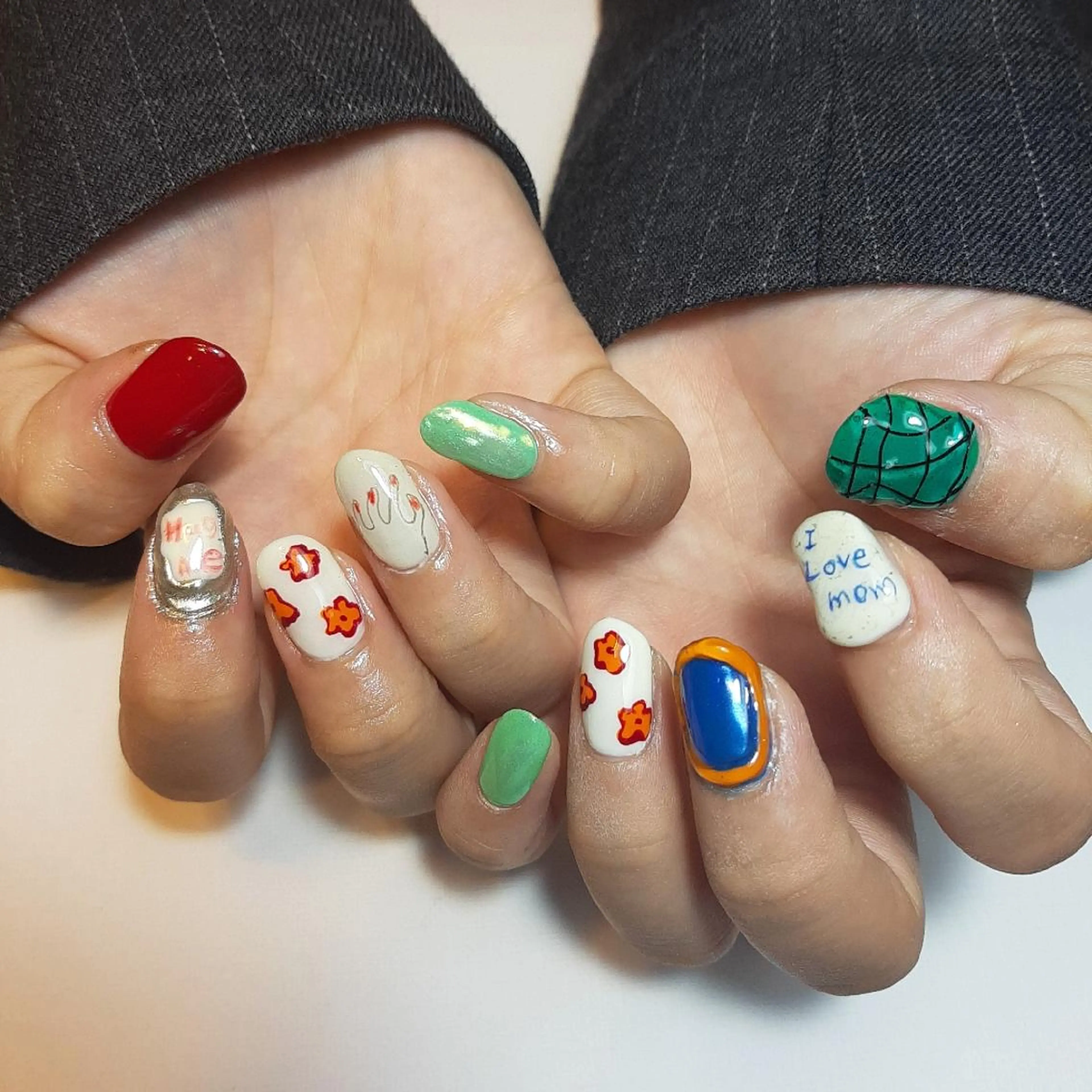 ネイル ミラーネイル owlnail /持込みデザイン専門のネイルデザイン